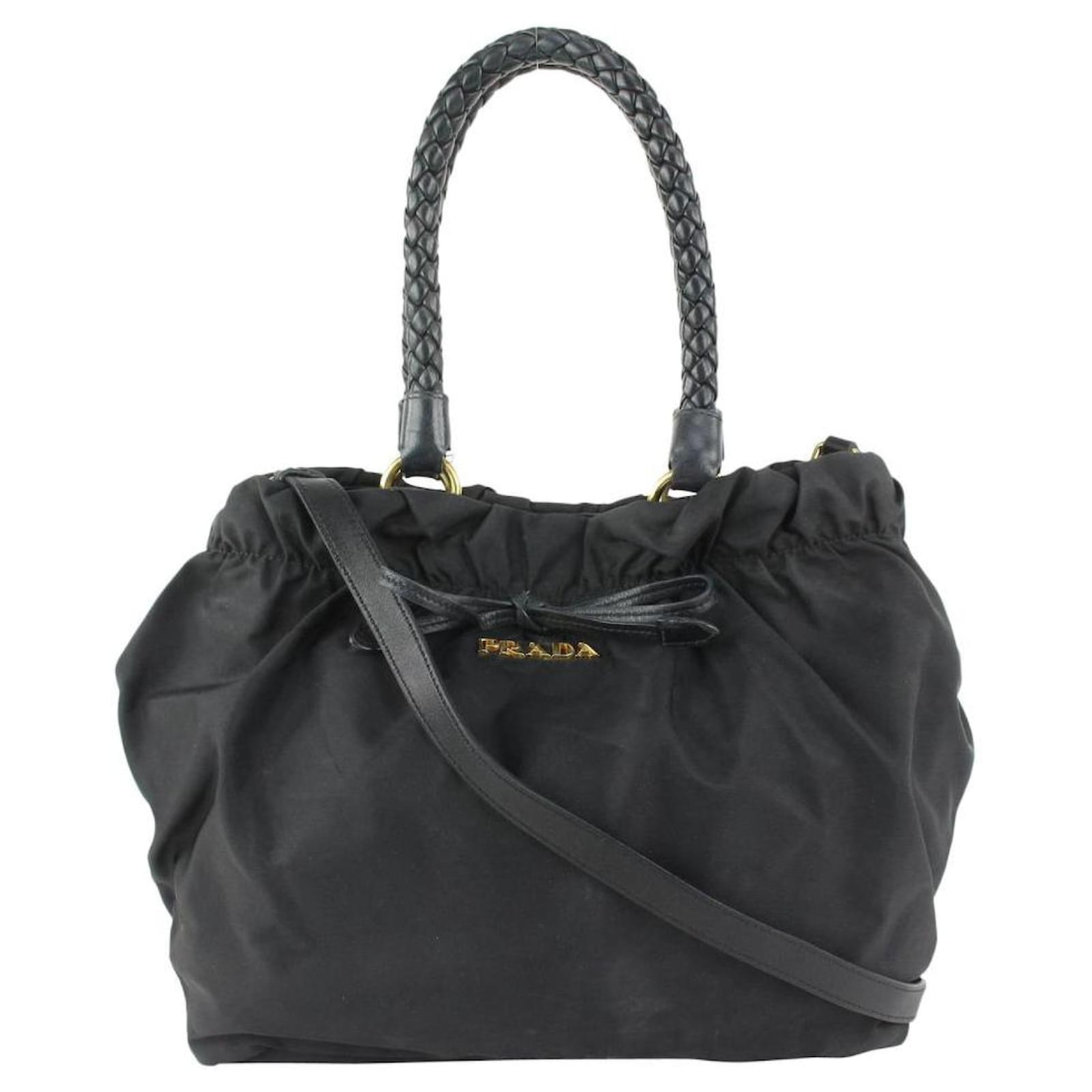 prada nylon bowler bag