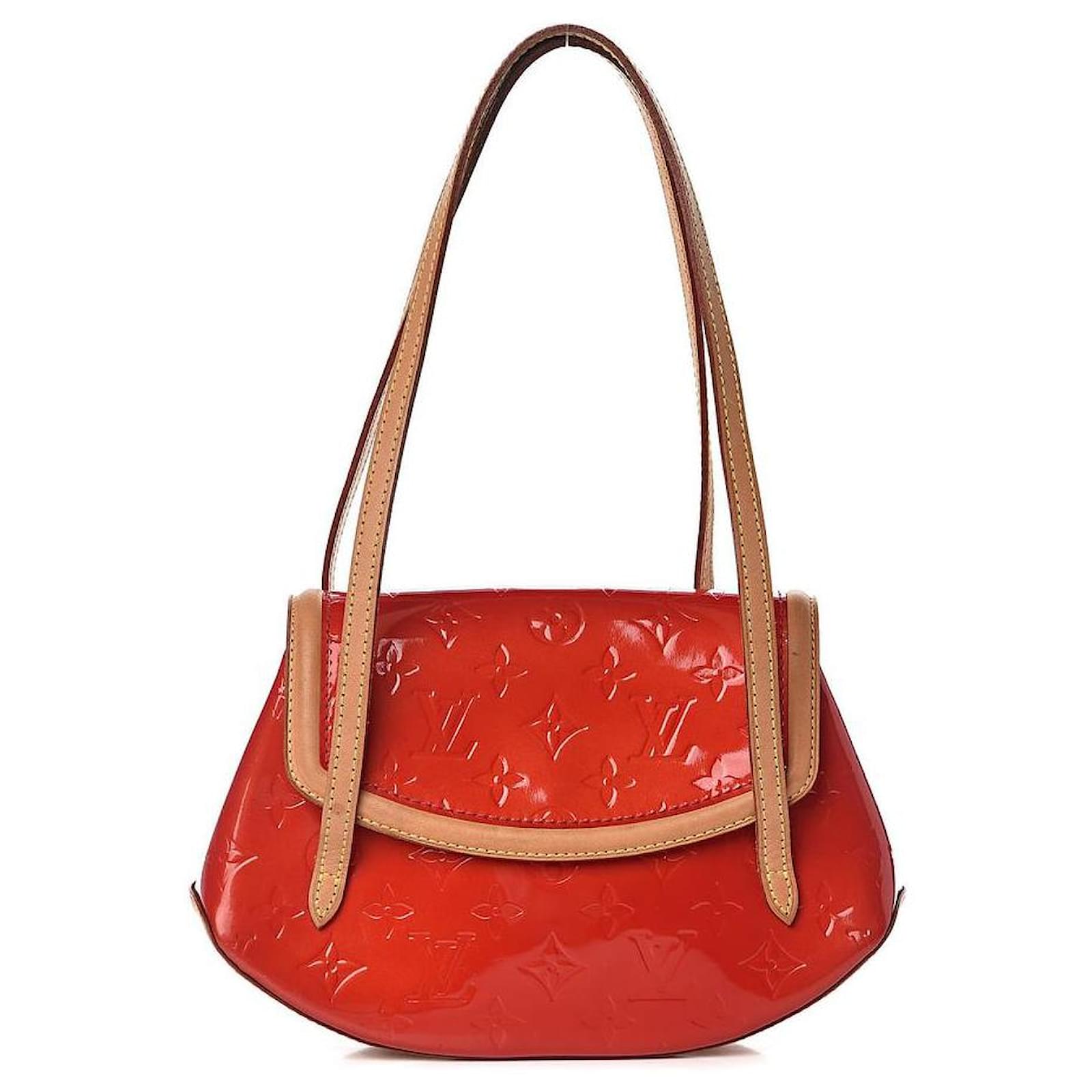 Autre Marque Louis Vuitton Red Monogram Vernis Biscayne Bay PM Leather  ref.371191 - Joli Closet