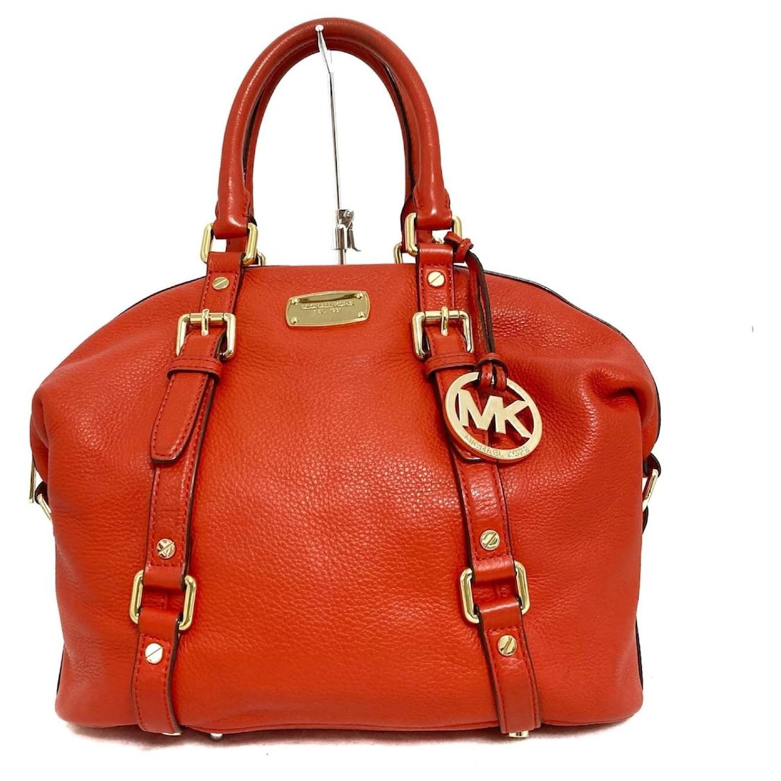 Michael Kors Handbag Orange Leather ref.371618 - Joli Closet
