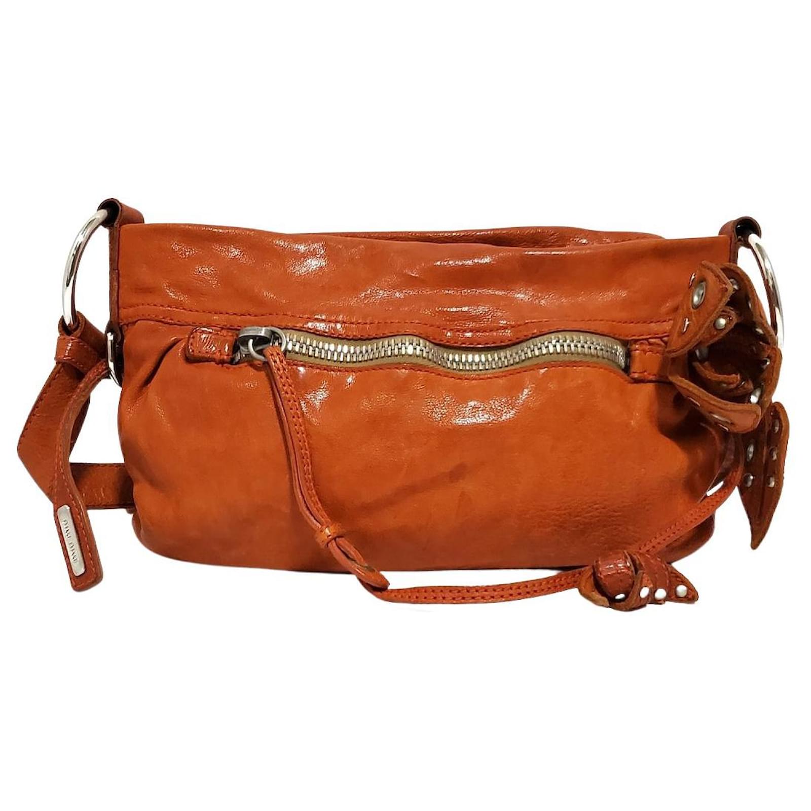 MIU MIU Orange Crossbody Bags