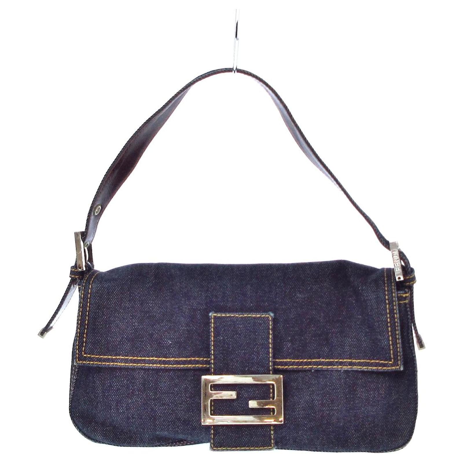 fendi baguette denim