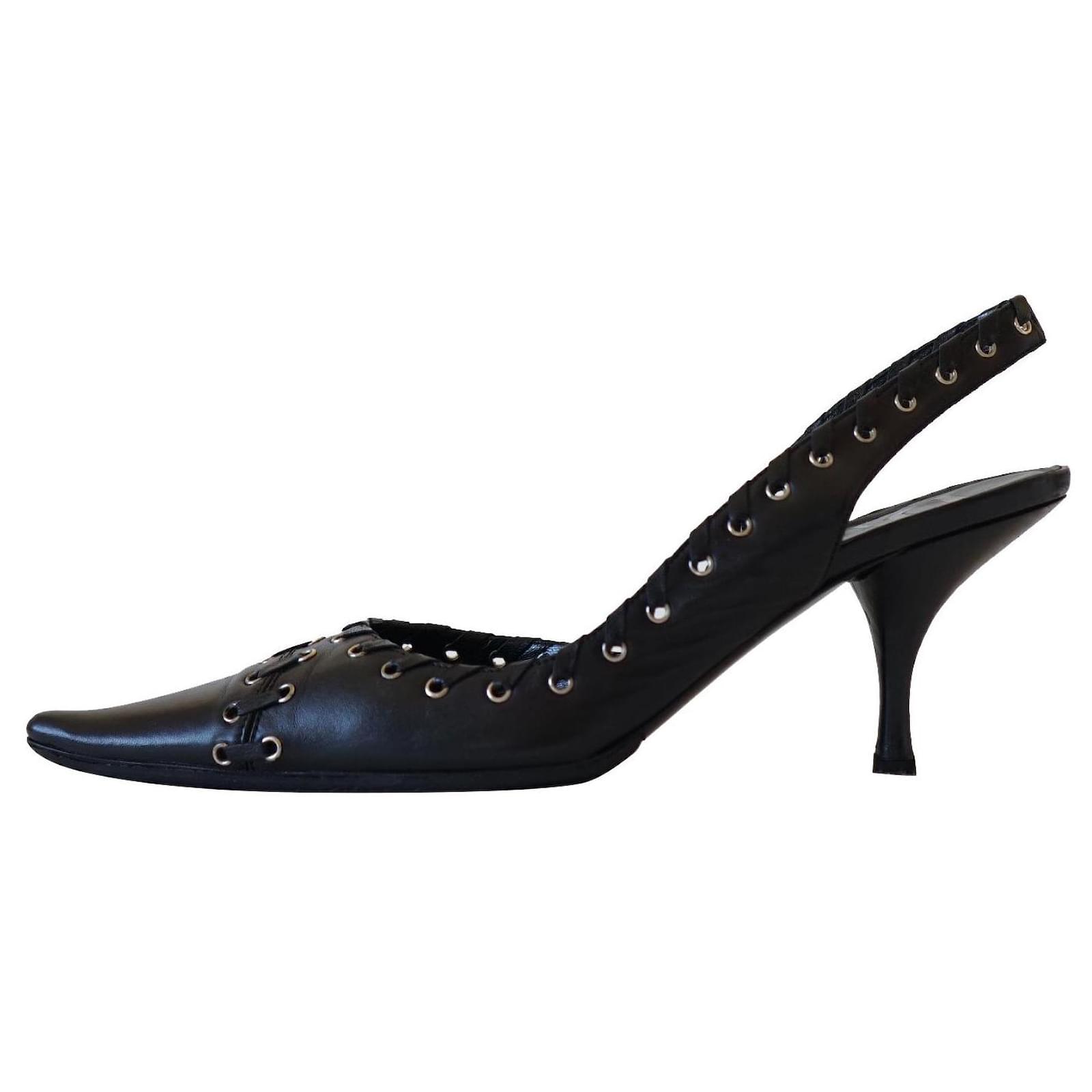 Christian Dior Heels Black Leather ref.372856 - Joli Closet