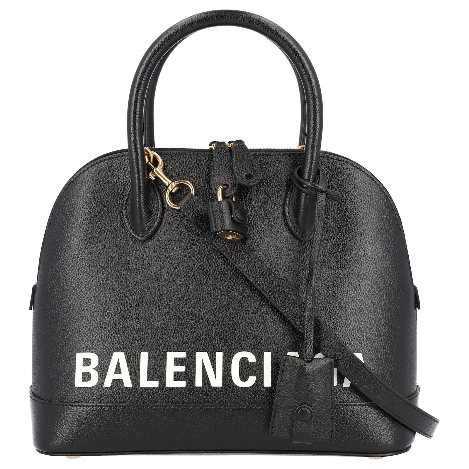 Bolso Balenciaga Ville Small Top Handle en piel de becerro negra de grano  pequeño Negro Cuero ref.372939 - Joli Closet