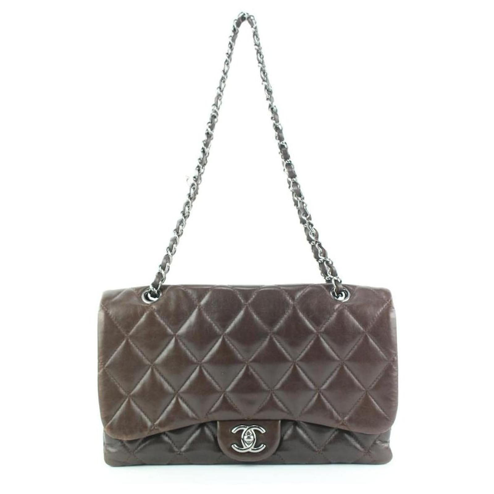 Chanel Tri-Color Quilted Lambskin Leather Paris-Edinburgh Classic Jumbo  Double Flap Bag - Yoogi's Closet