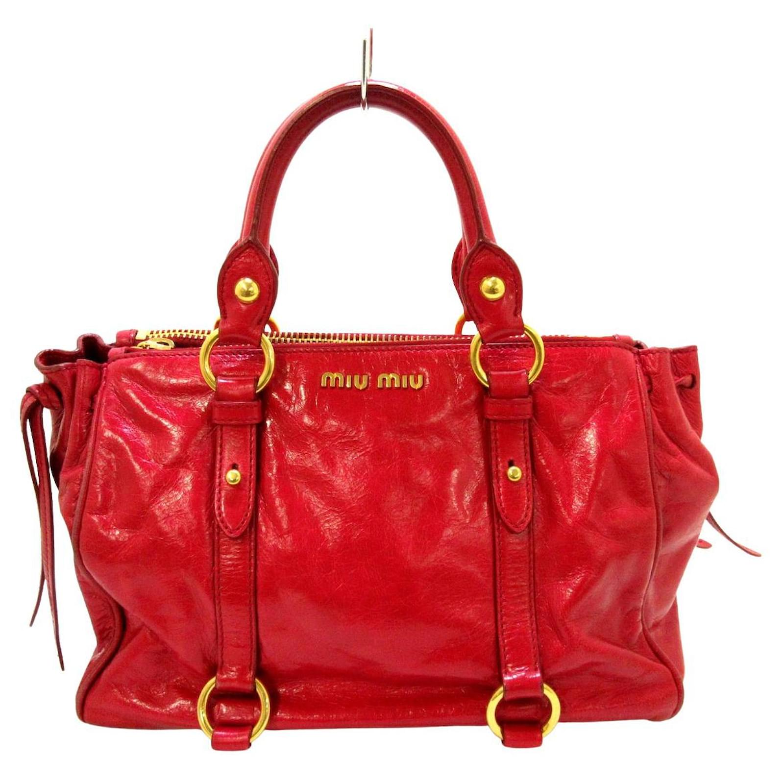 Miu miu discount red leather bag