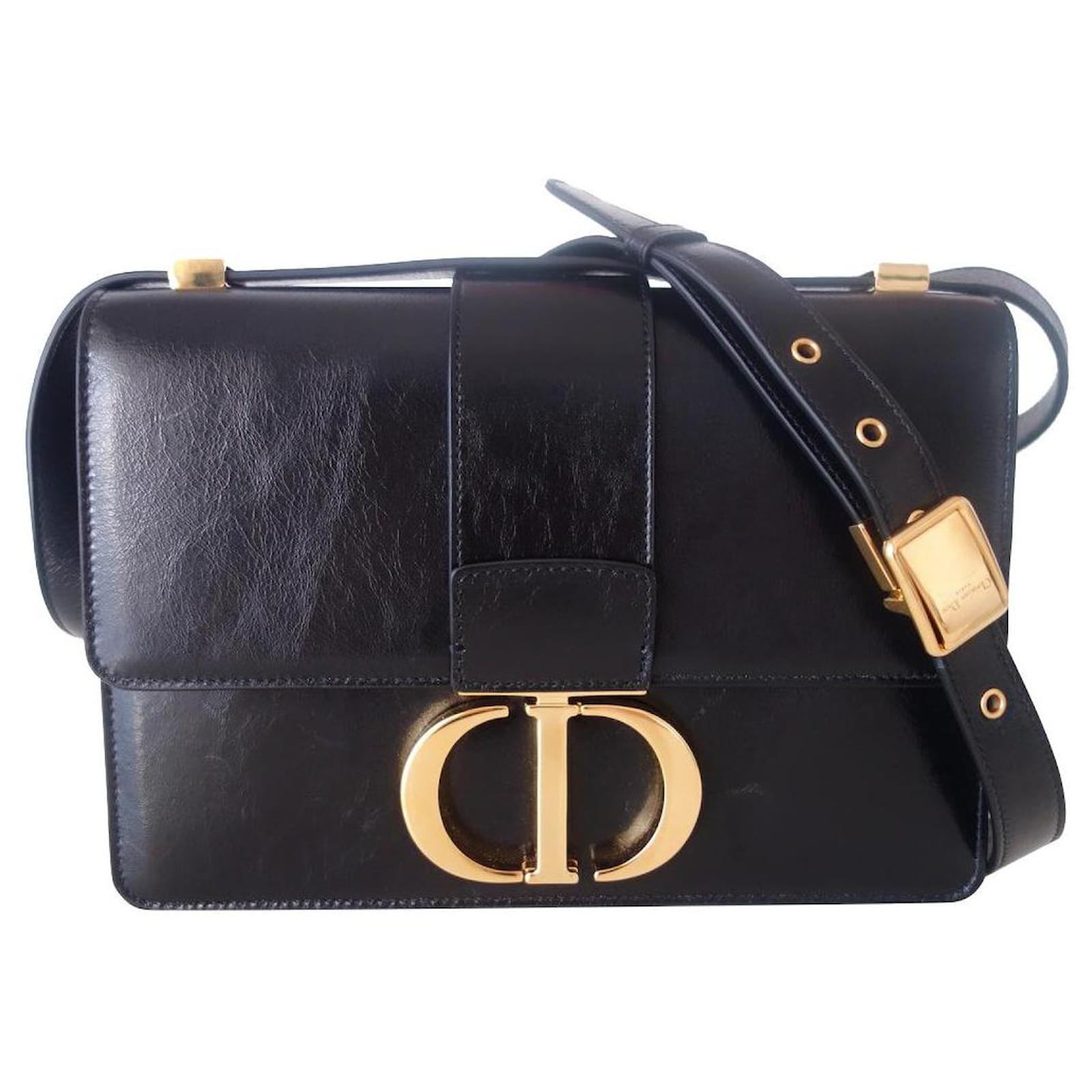Dior bag 30 Black Montaigne Leather ref.373253 - Joli Closet