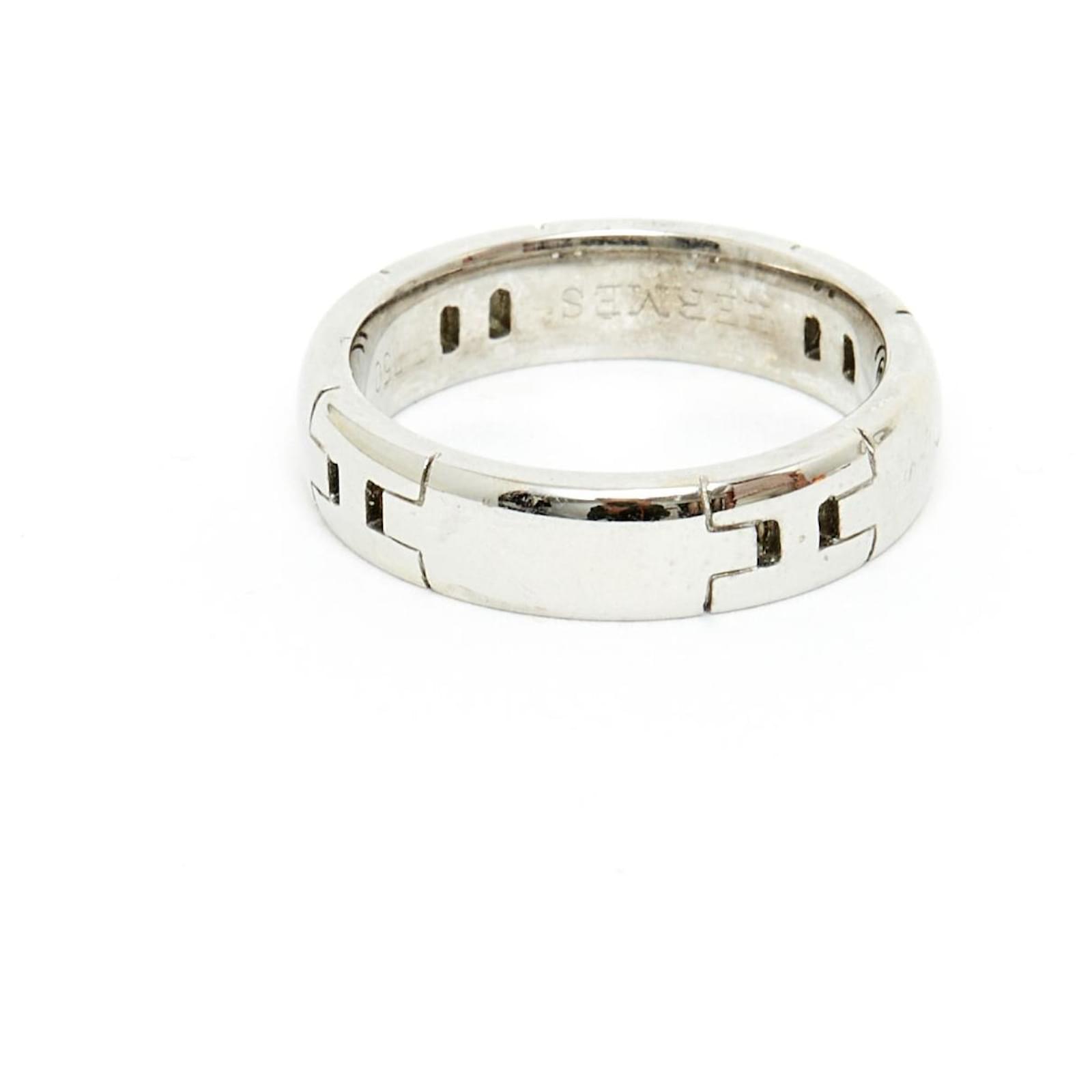 Hermès ALLIANCE EVER HERAKLES TDD59 Box Silvery White gold