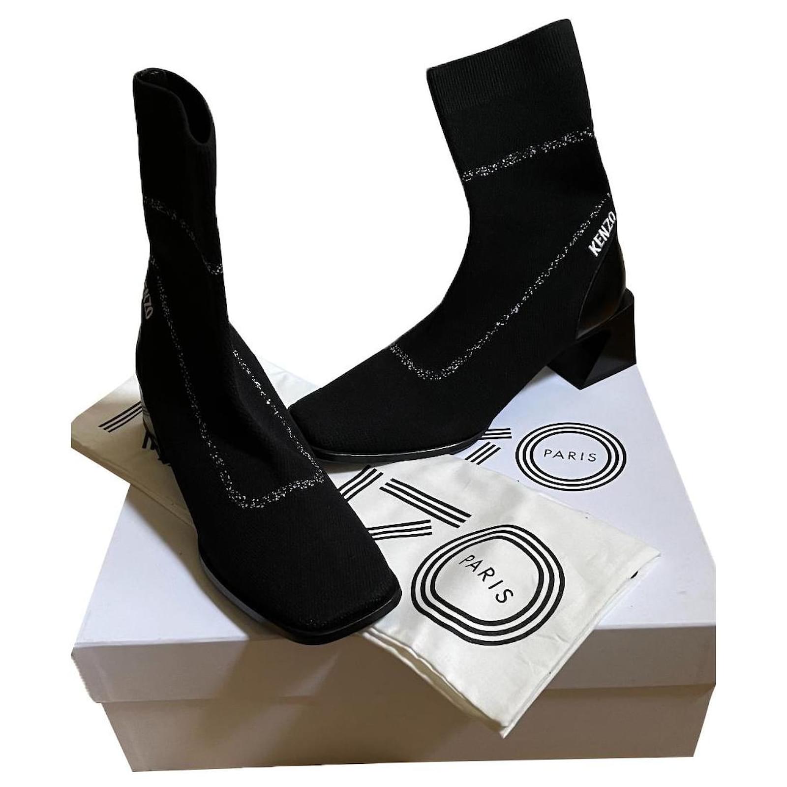 Kenzo Botines Negro Poliéster ref.373578 - Joli Closet