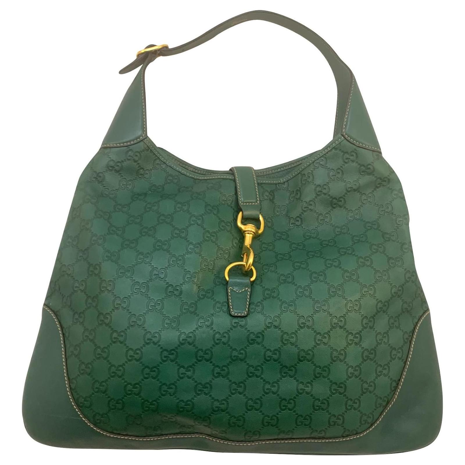 Gucci Jackie Green Leather  - Joli Closet