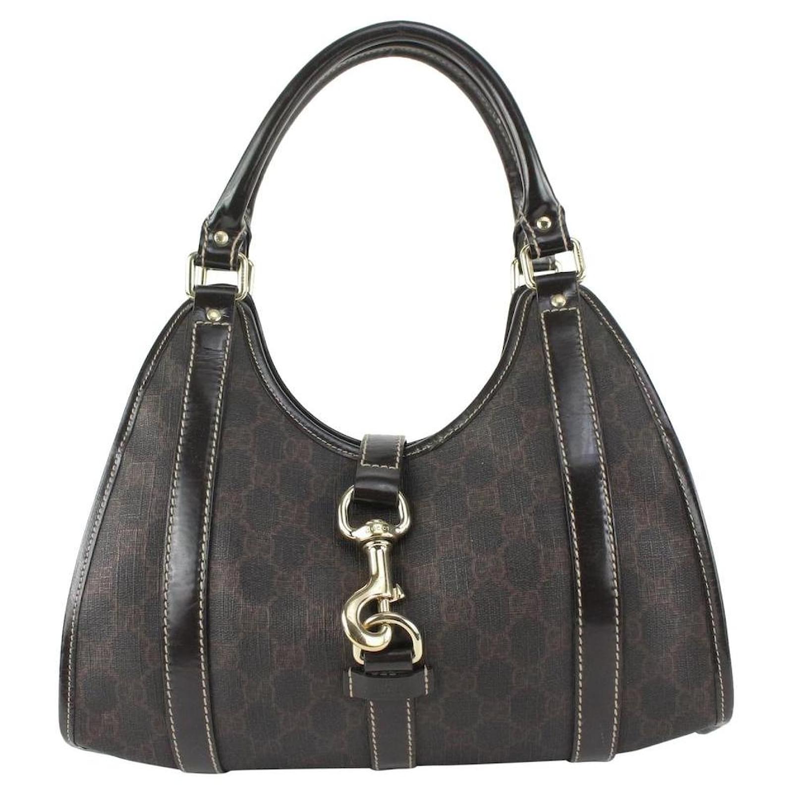 Gucci Brown GG Monogram Small Shoulder Bag