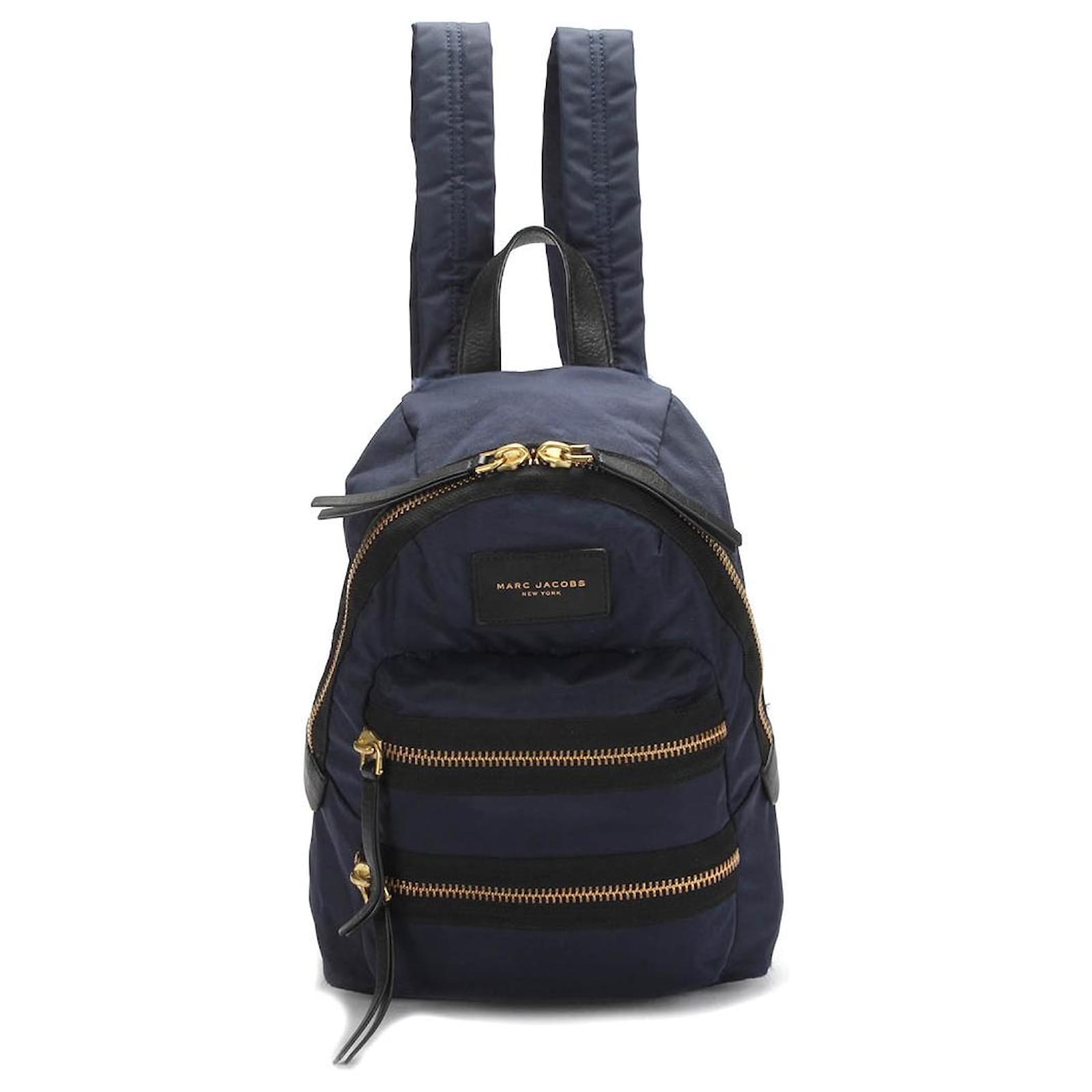 Marc Jacobs The Biker Logo-patch Zipped Large Backpack in Blue | Lyst