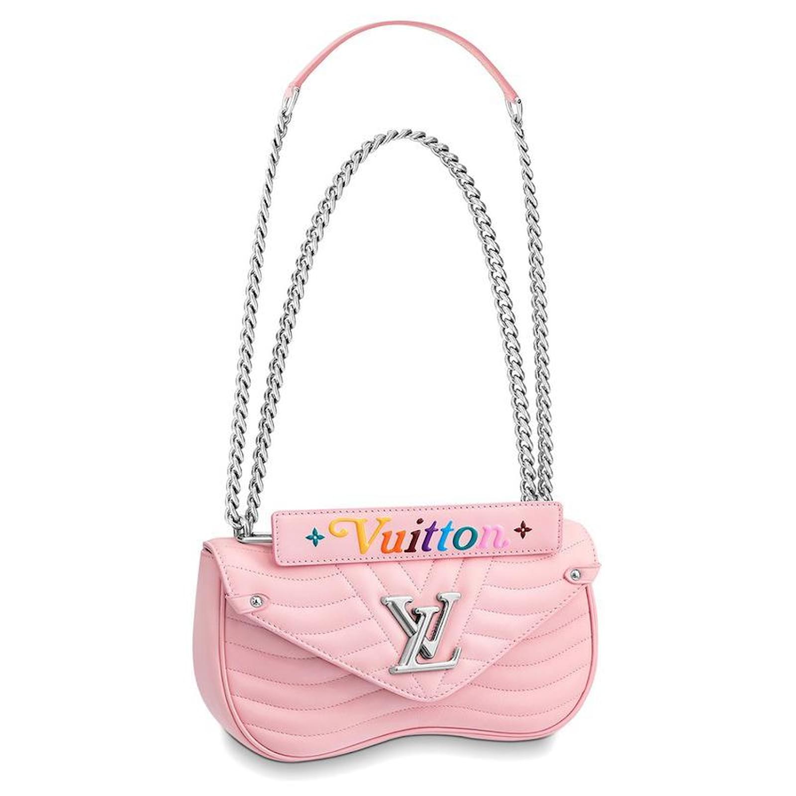 Louis Vuitton LV New wave chain bag Pink Leather ref.375071 - Joli