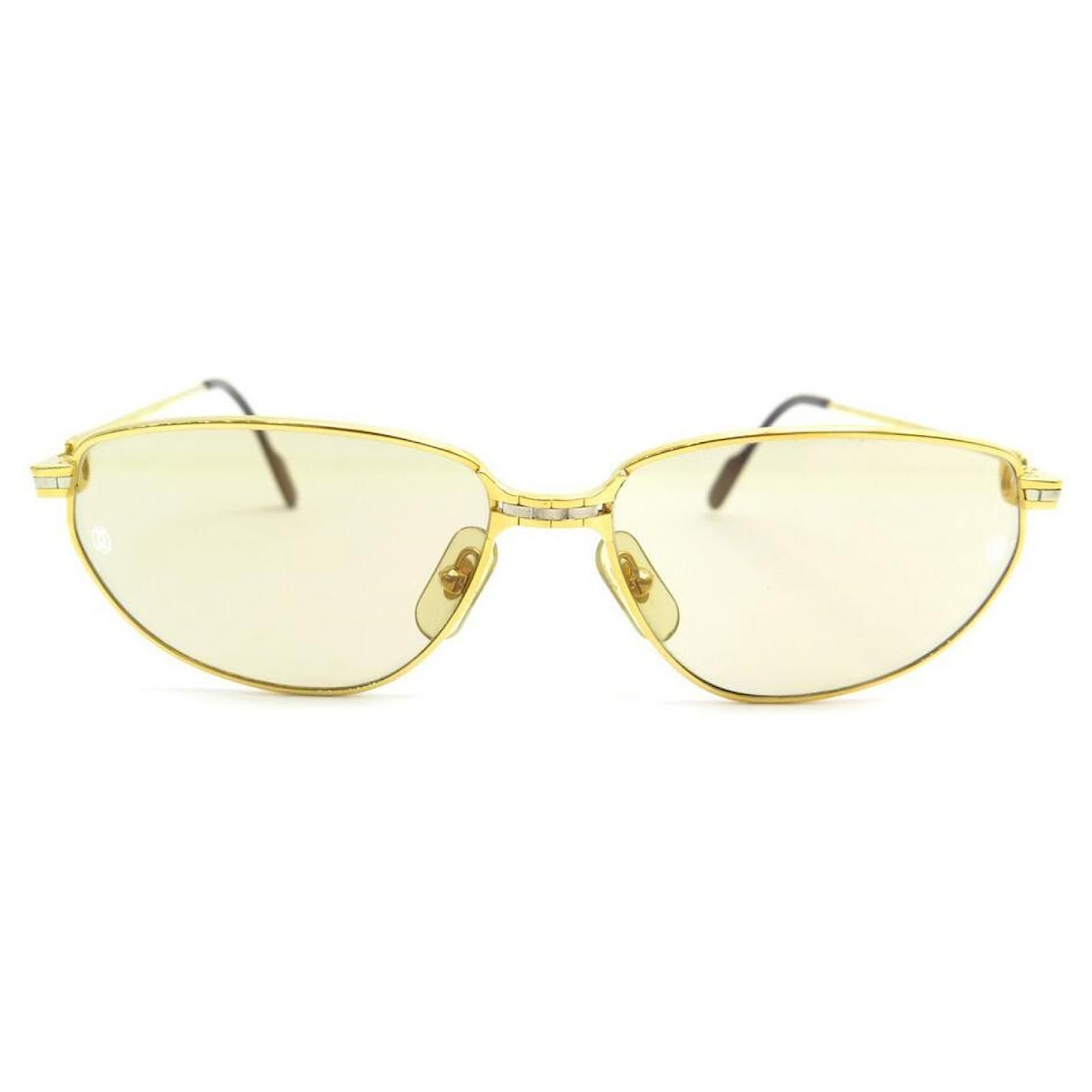 OCCHIALI DA SOLE CARTIER PANTHERE WINDSOR 5715 OCCHIALI DA SOLE PLACCATI  ORO D'oro Placcato in oro ref.376044 - Joli Closet