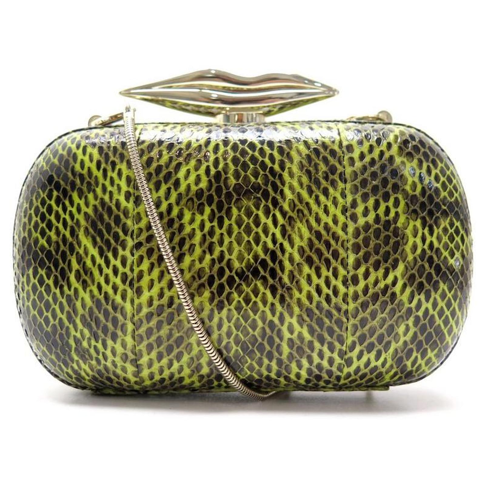 Diane Von Furstenberg Snakeskin Clutch