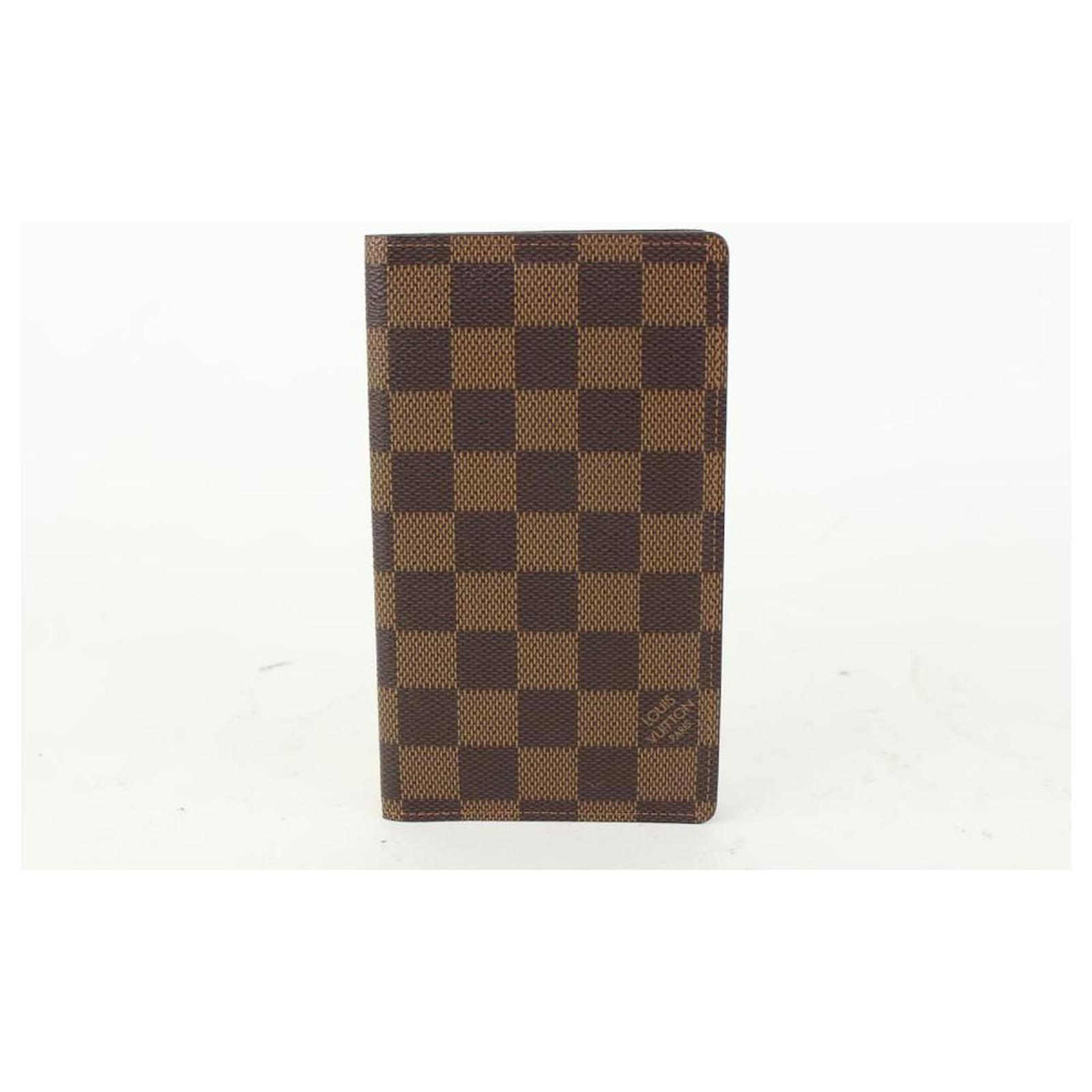 Louis Vuitton Damier Ebene Card Holder Long Bifold Wallet Leather  ref.376231 - Joli Closet