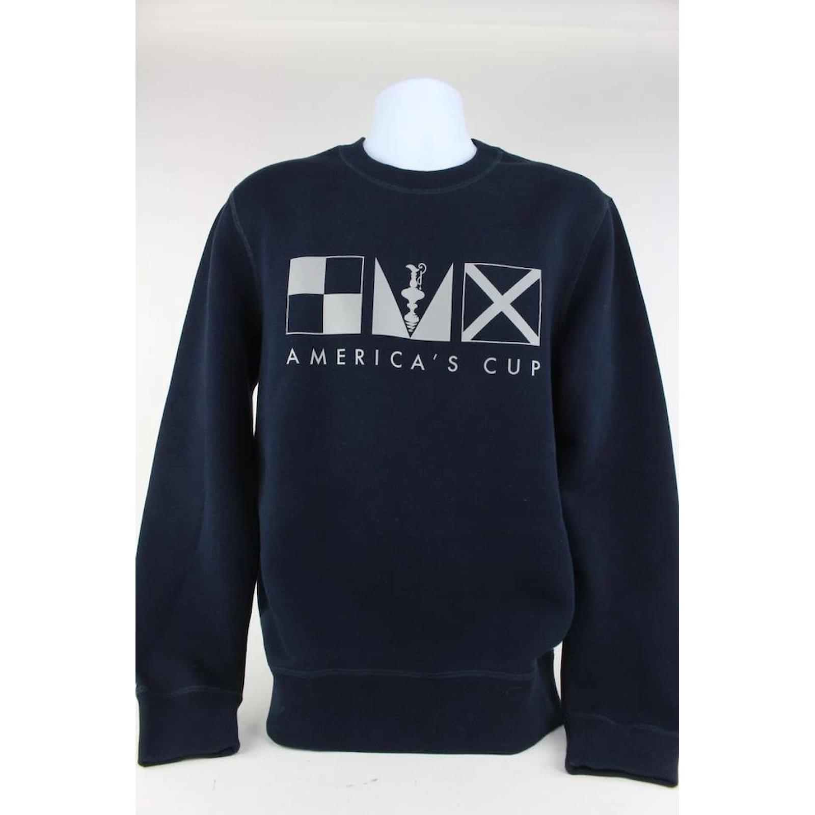 Louis Vuitton Suéter grande masculino azul marinho LV America's Cup com