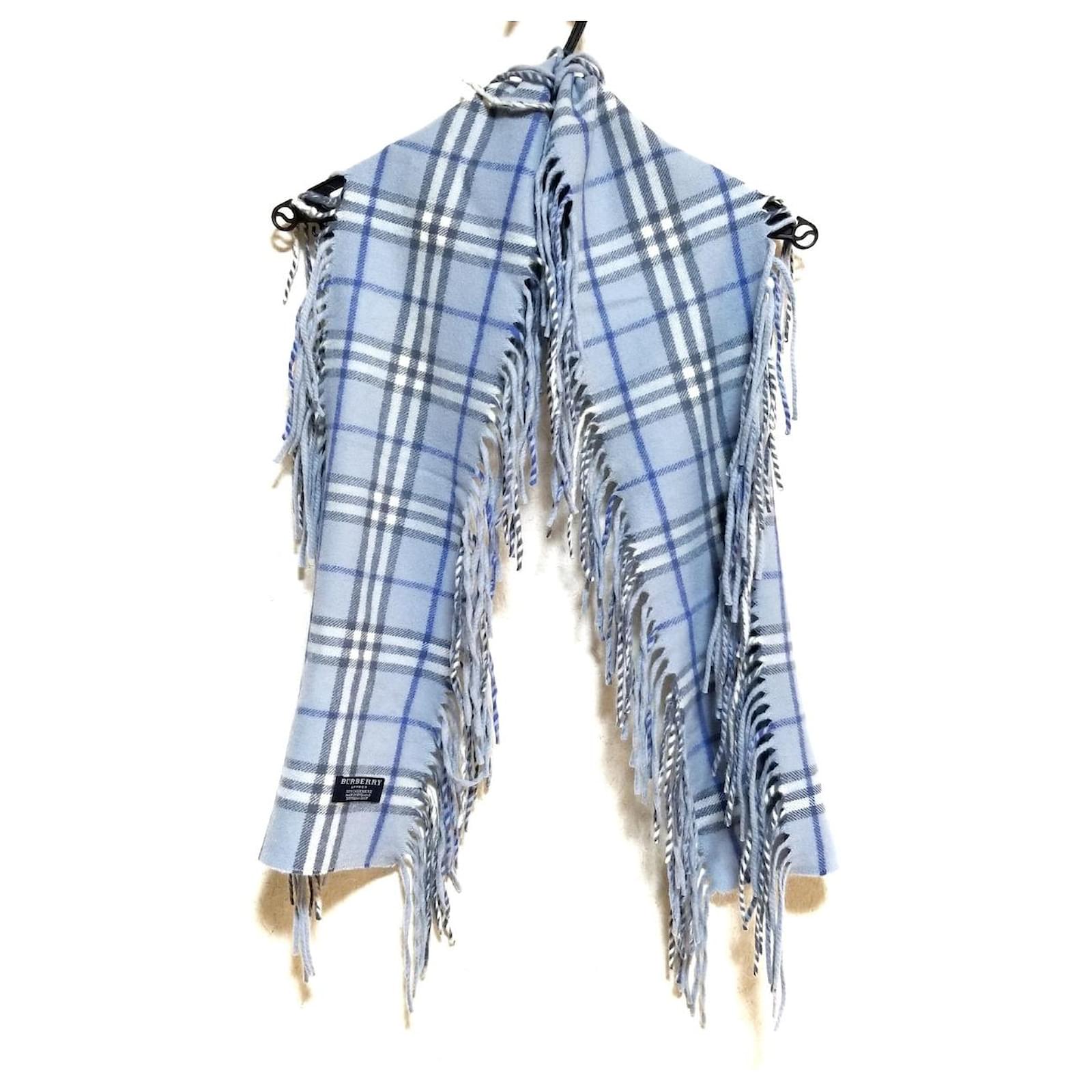 Burberry scarf Light blue Wool  - Joli Closet