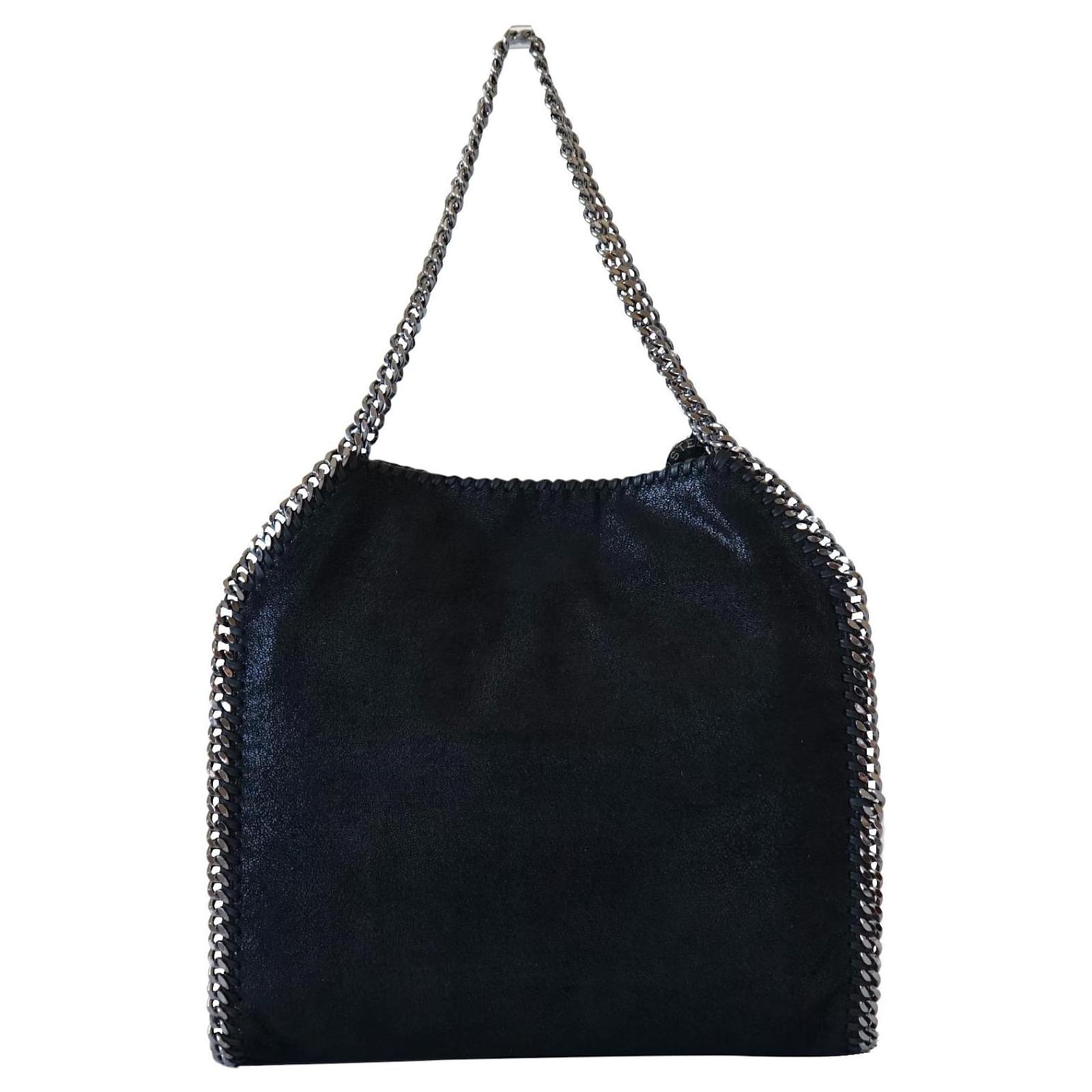 Stella Mc Cartney Sacs main Simili cuir Noir ref.377293 Joli