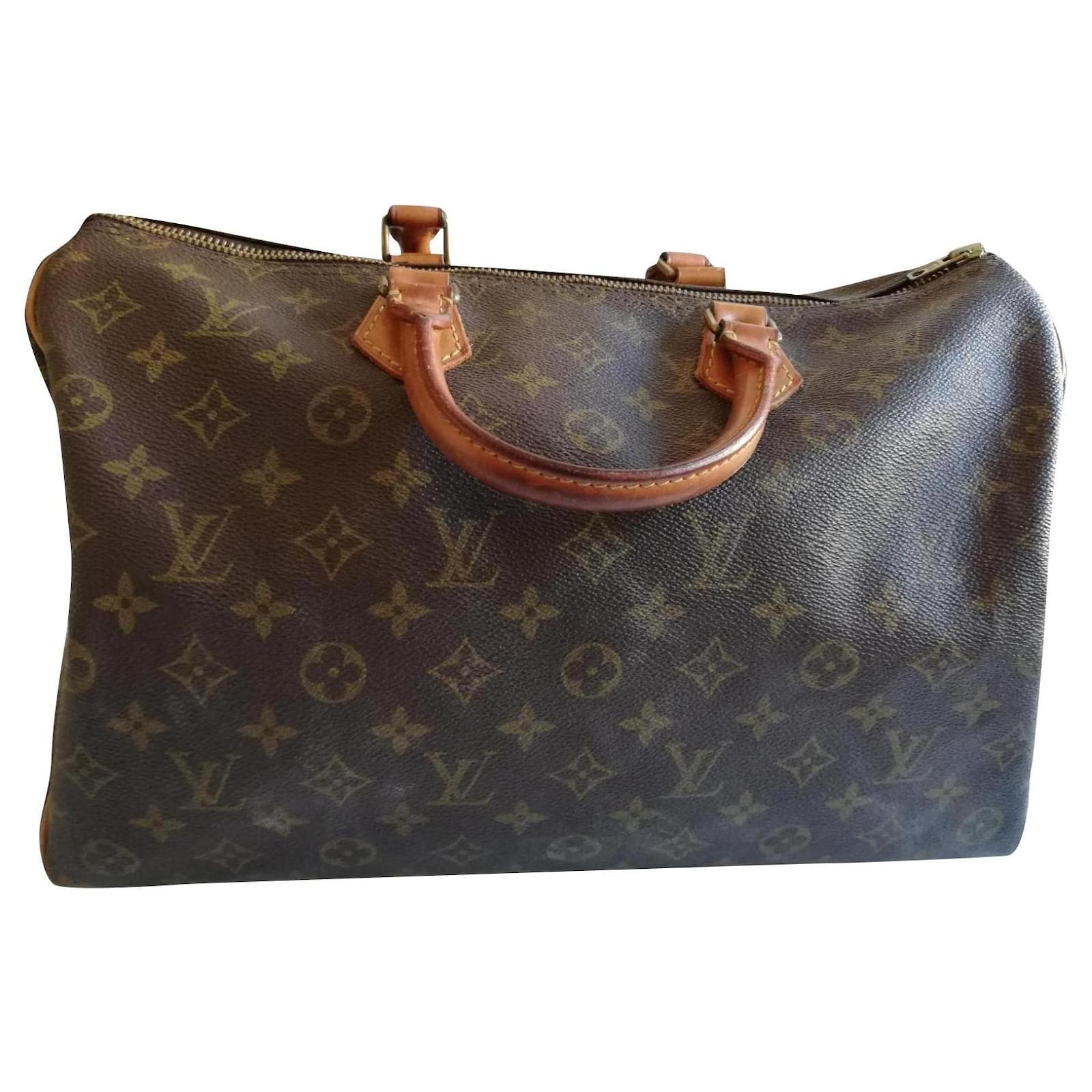 Louis Vuitton Speedy (Vintage) Brown Cloth ref.377709 - Joli Closet