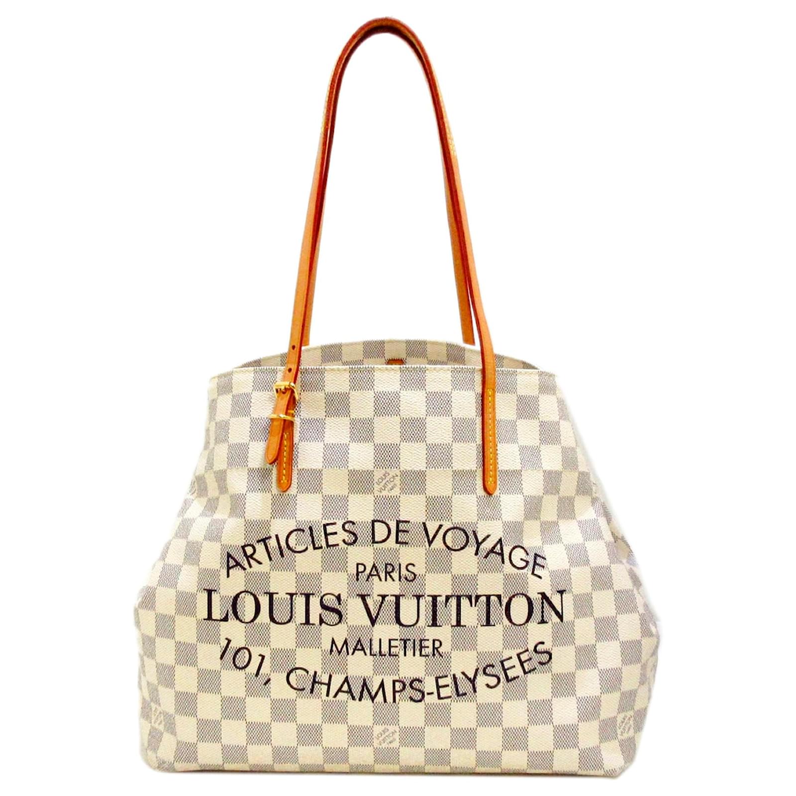 Louis Vuitton White Damier Azur Cabas Adventure MM Cloth ref.378357 - Joli  Closet