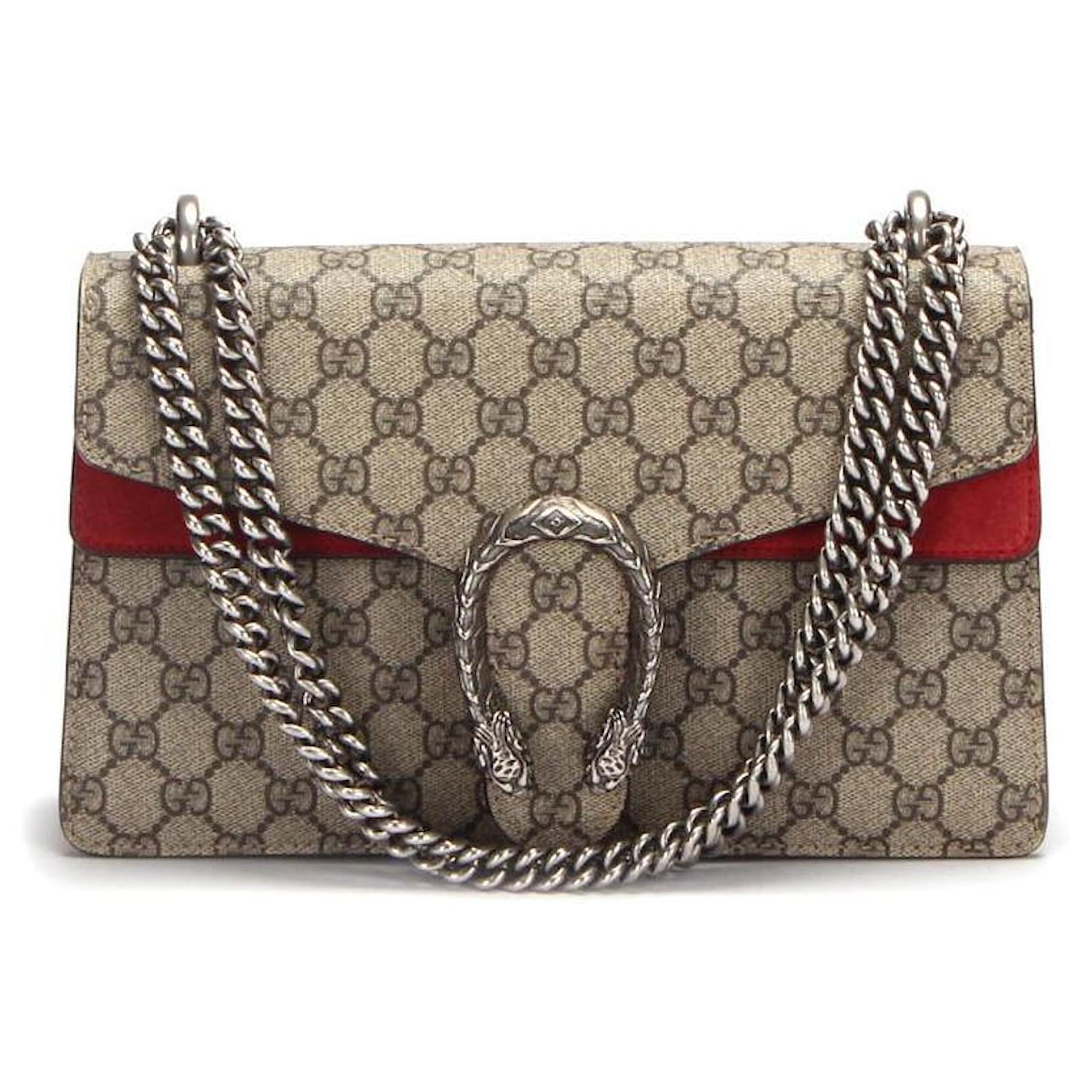 Brown Dionysus mini GG-Supreme canvas handbag