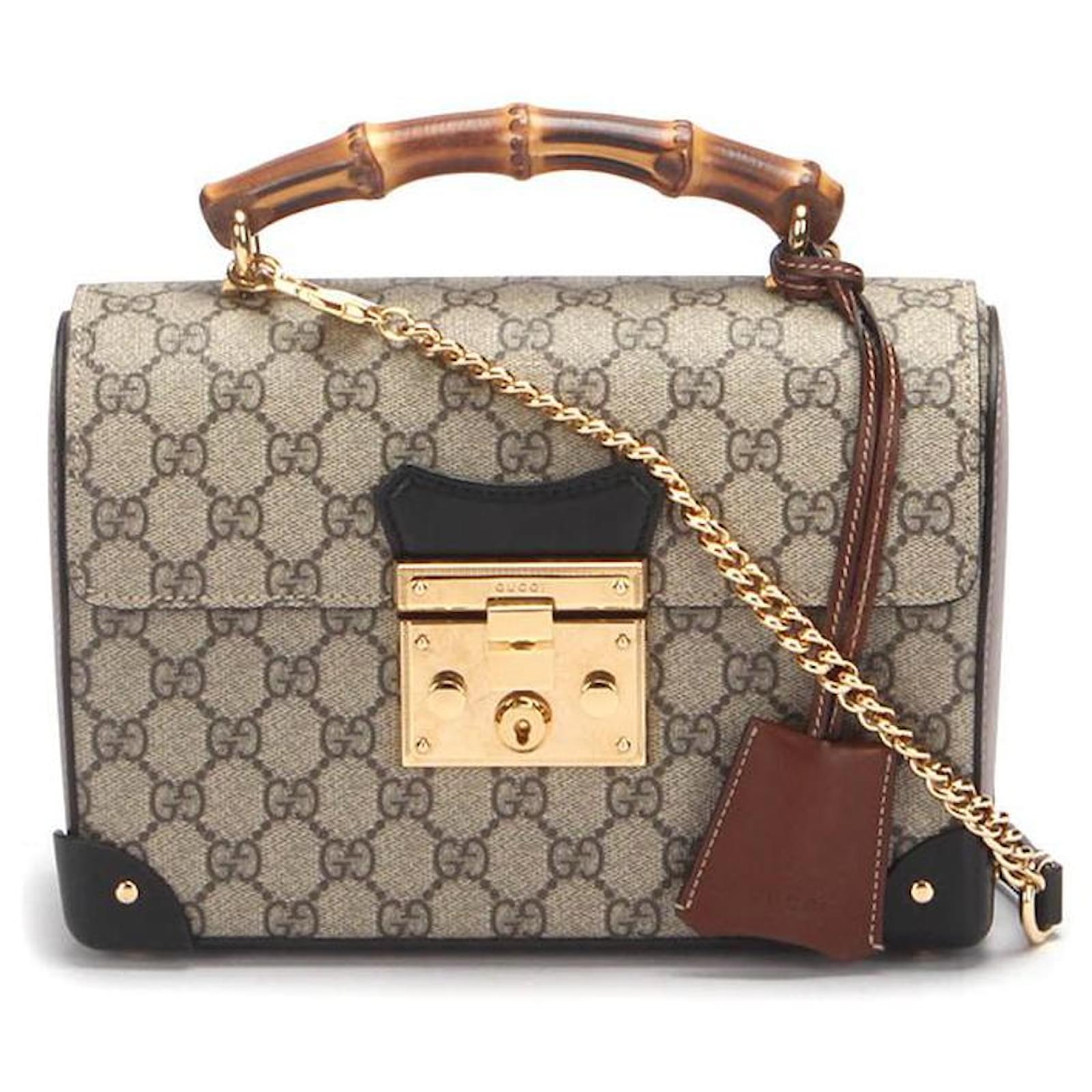 Gucci padlock gg small bamboo shoulder bag sale