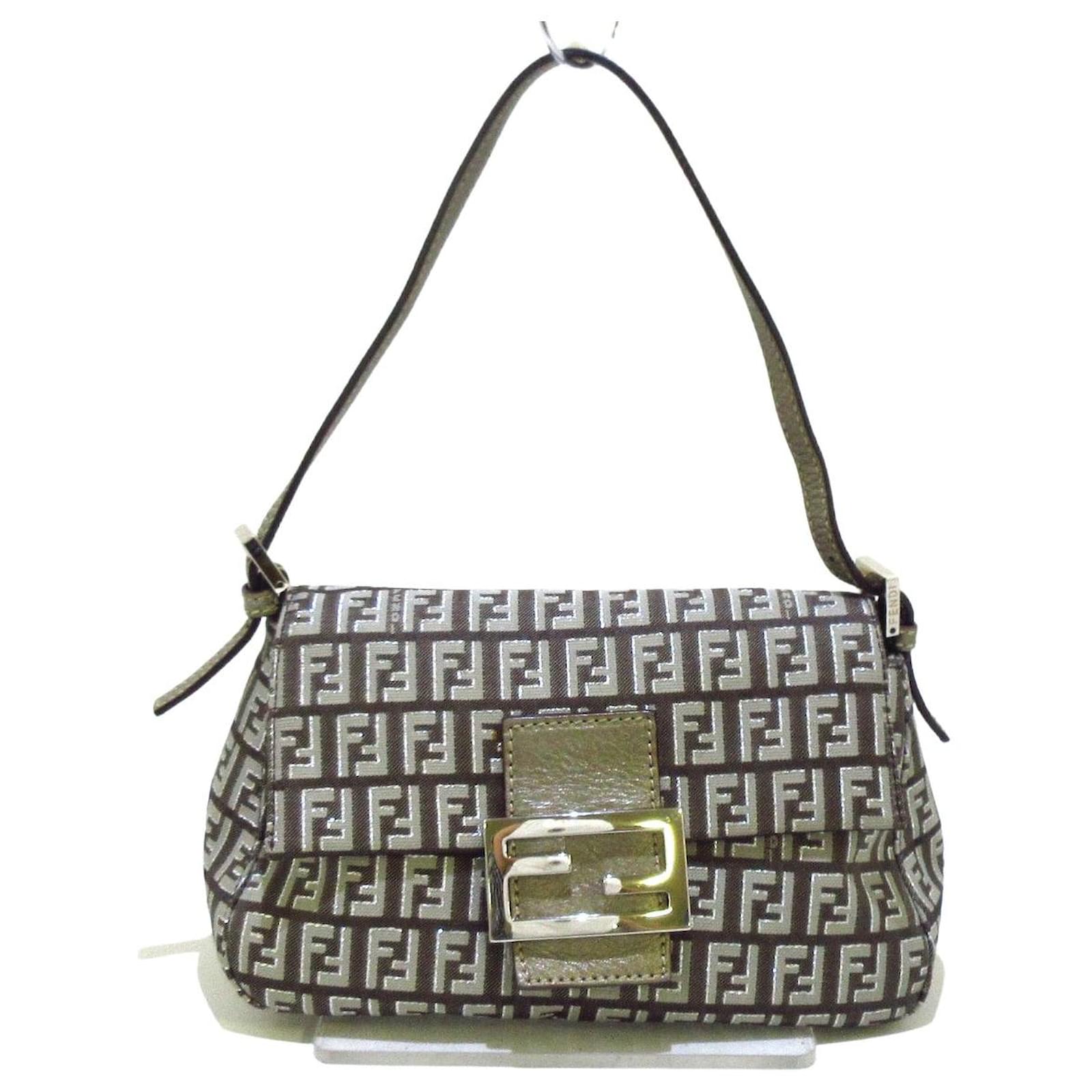 Fendi Mamma Baguette Brown Cloth ref.378961 - Joli Closet