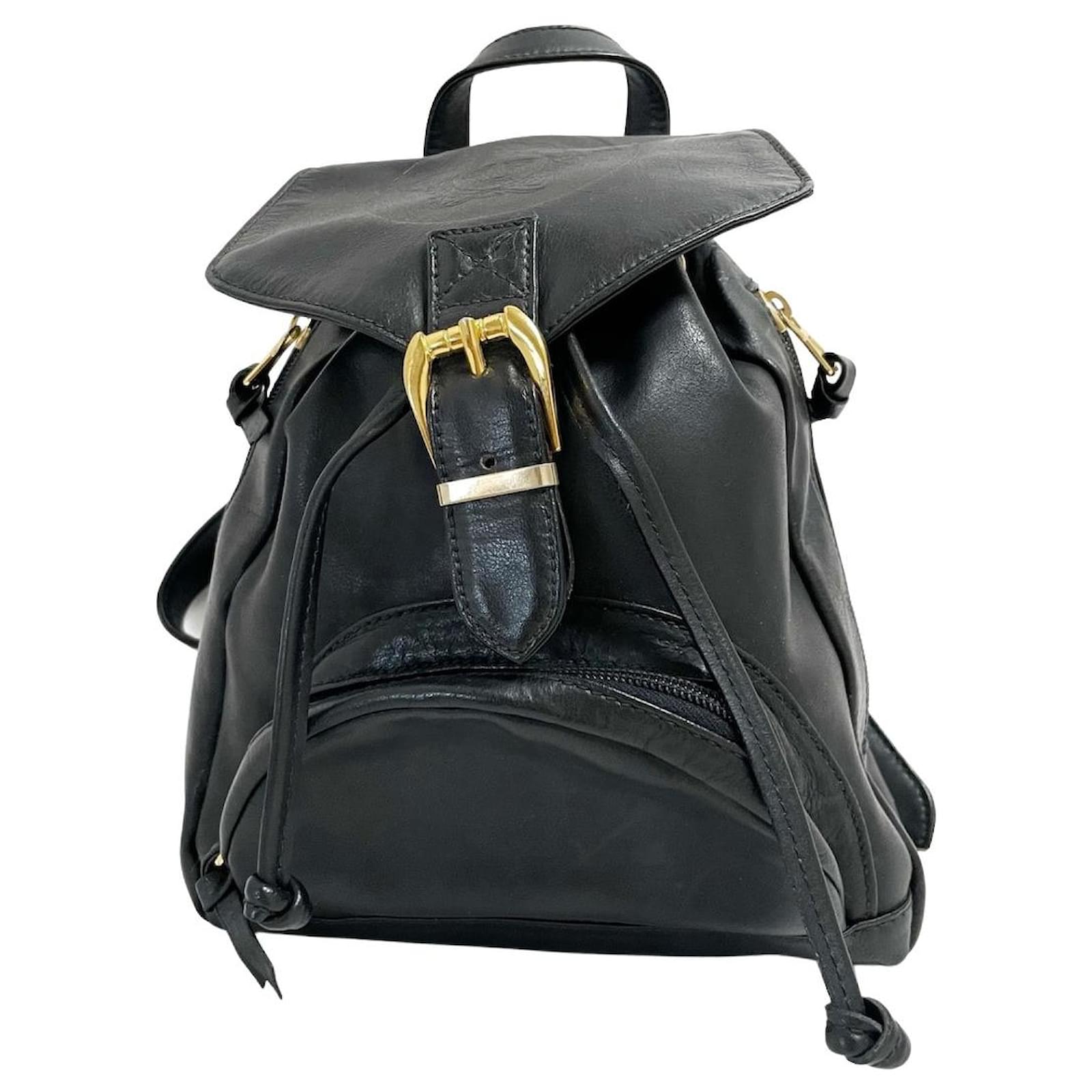Versace Backpack Black Leather ref.378980 - Joli Closet