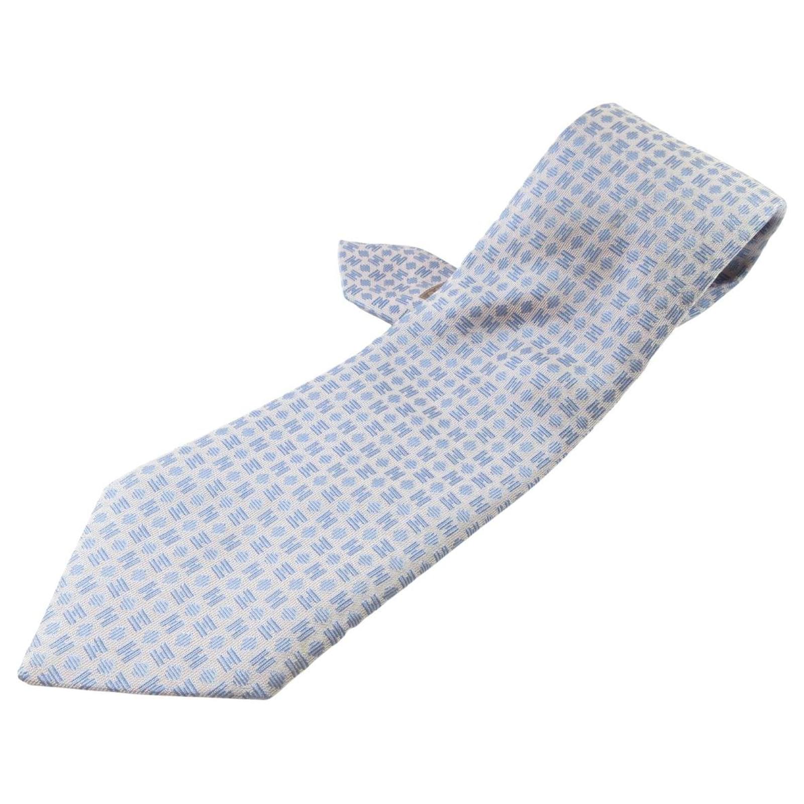 hermes grey tie