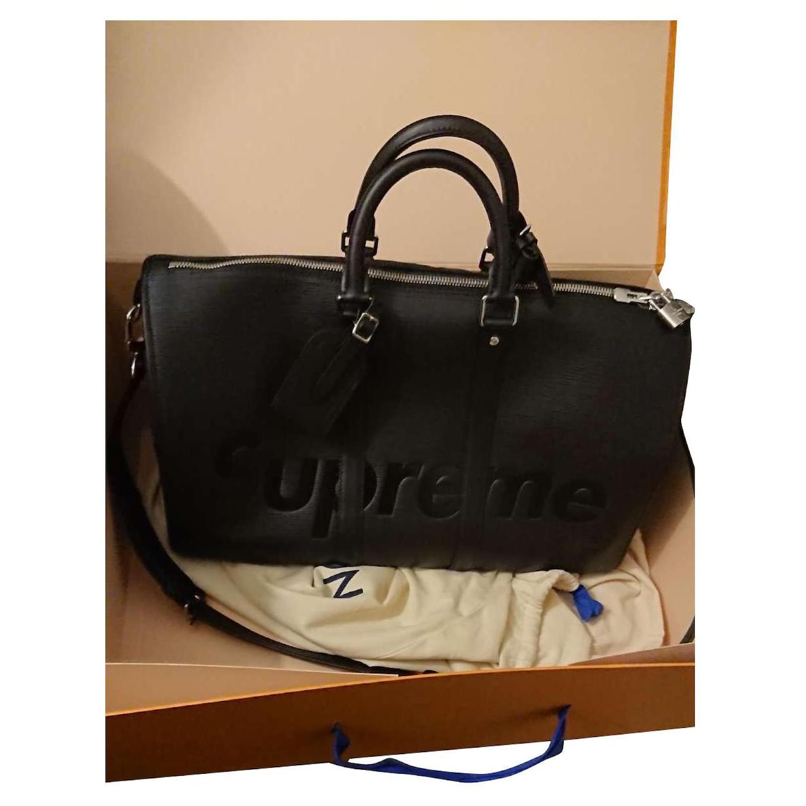 Supreme Vuitton 55 Black Lambskin ref.380294 - Joli Closet