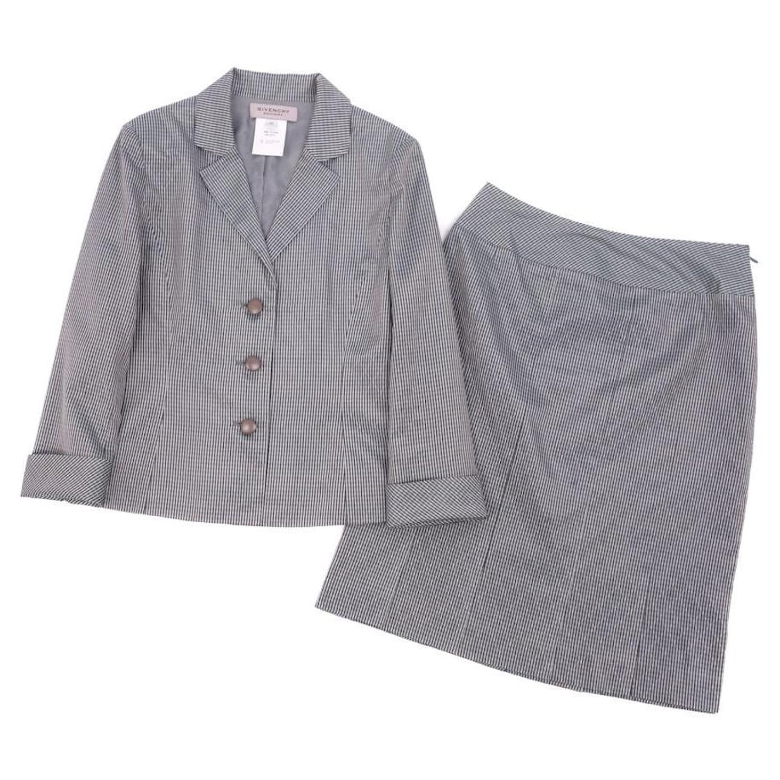 Gray Skirt Size 10 Used] Givenchy GIVENCHY Setup Skirt Suit 40