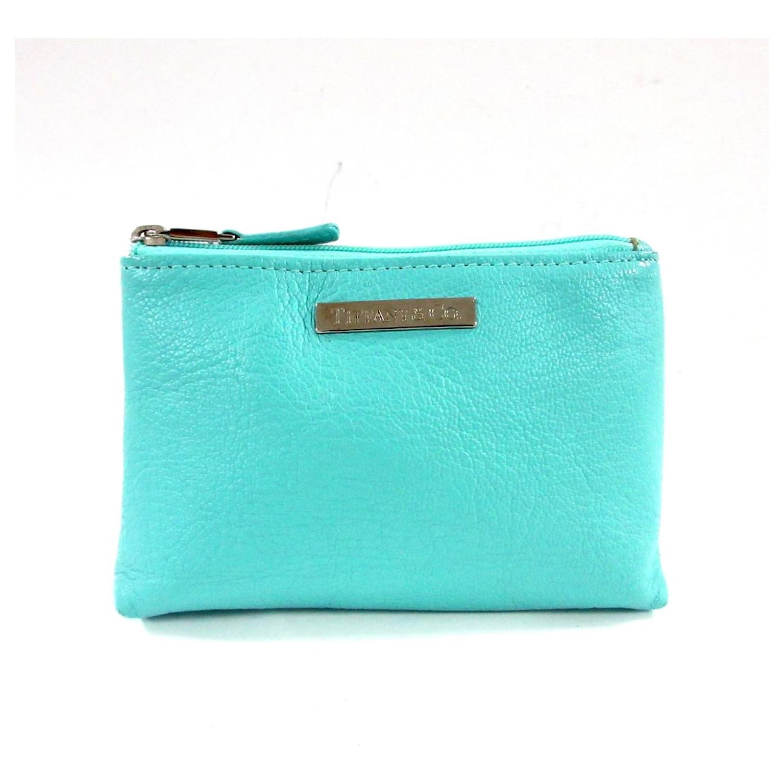 TIFFANY & CO. Clutch Bag Blue Leather ref.406980 - Joli Closet