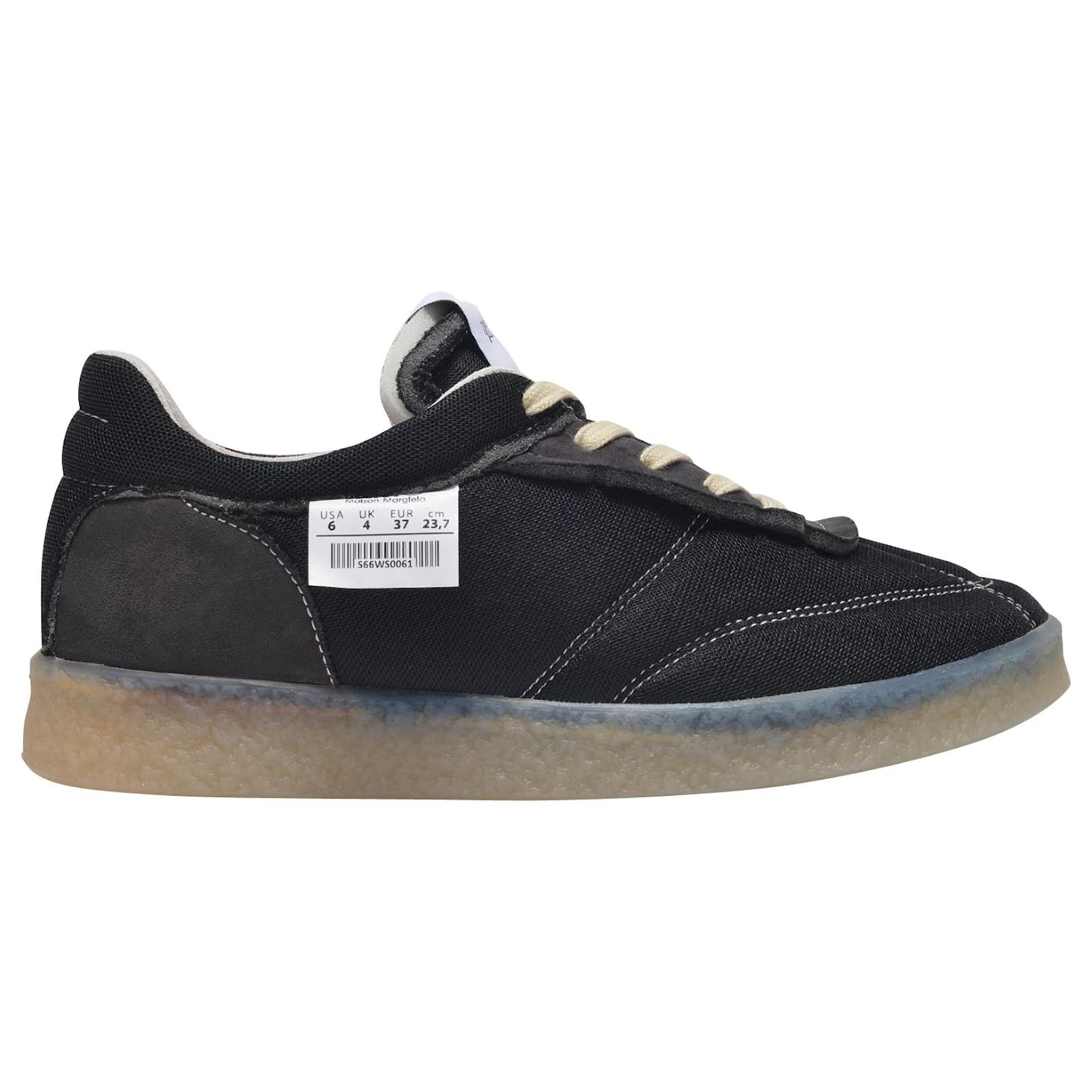 Maison Martin Margiela Inside Out 6 Court Sneakers in Black