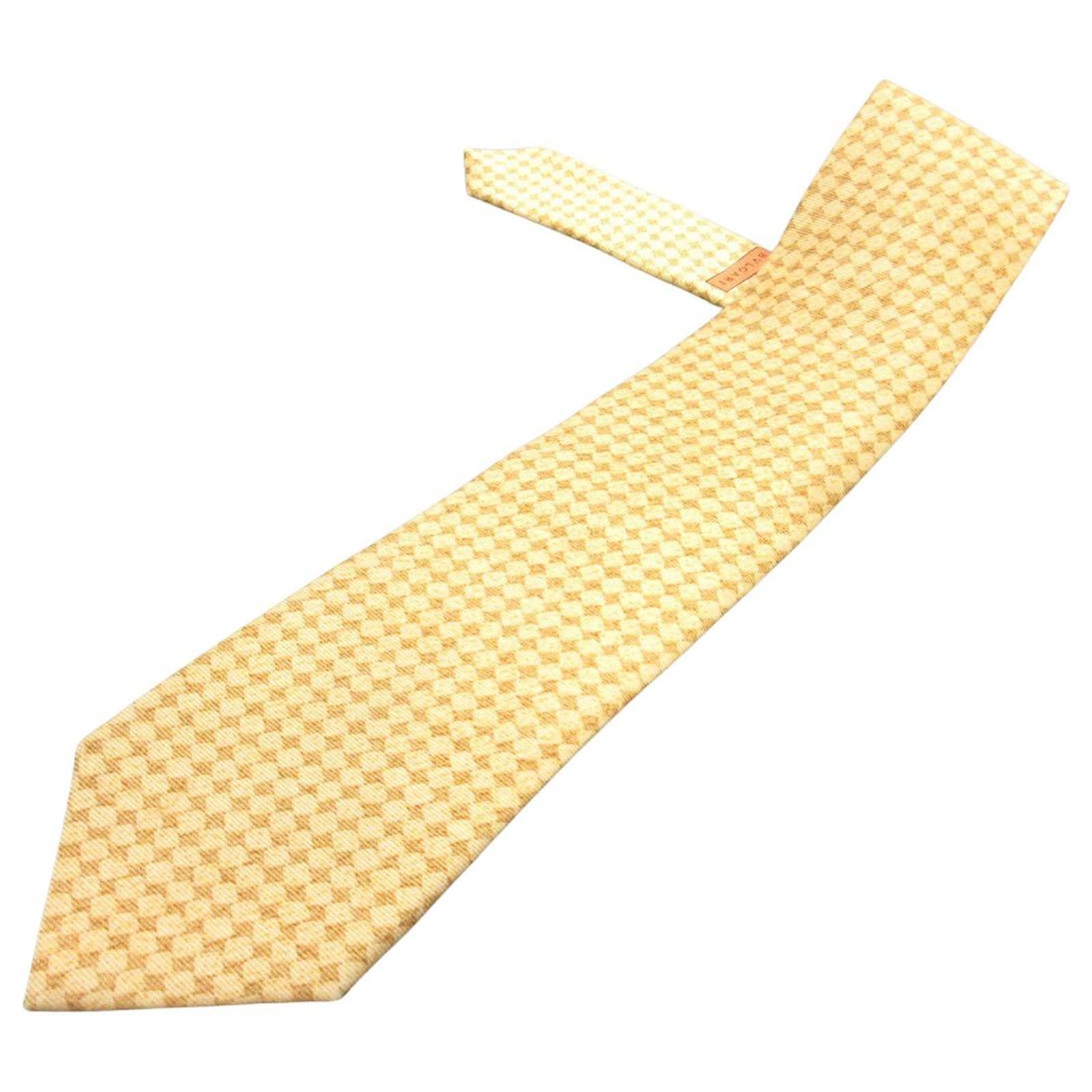 Bulgari Bvlgari tie Yellow Silk  - Joli Closet