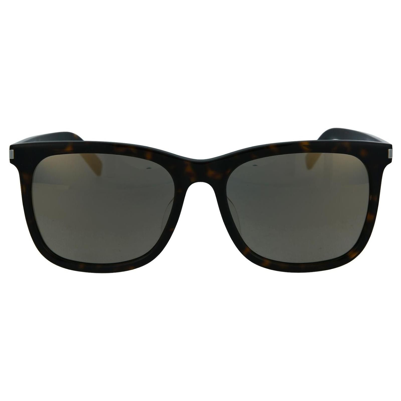 Saint Laurent Square/Rectangle Sunglasses Brown ref.381317 - Joli Closet