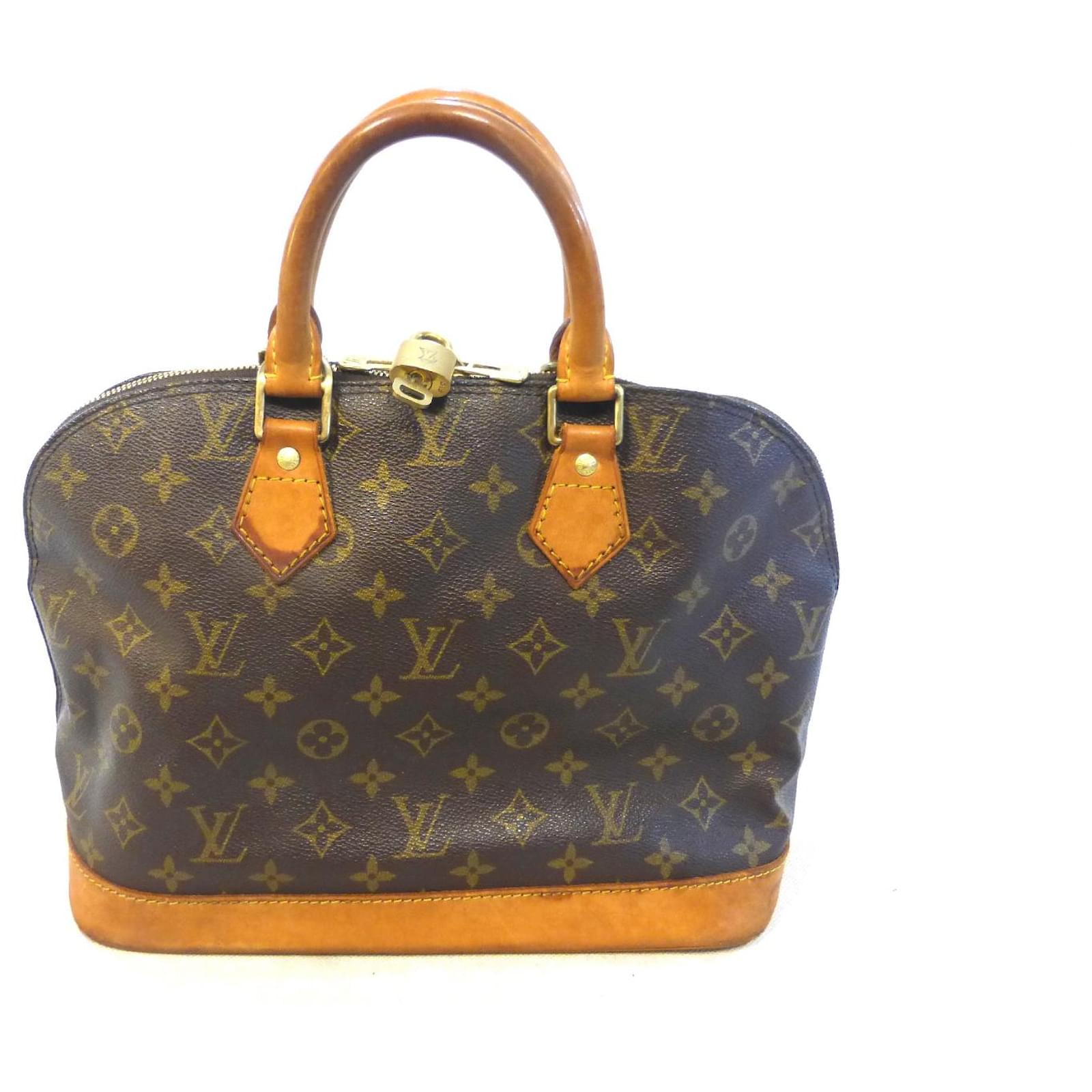 Louis Vuitton ALMA PM MONOGRAM Brown Leather ref.381457 - Joli Closet