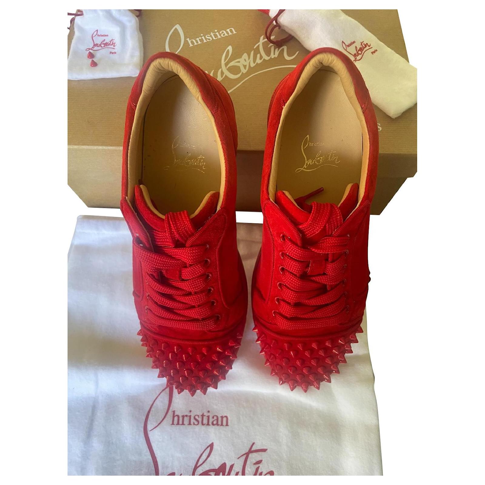 Red Christian Louboutin Shoes for Men | Lyst