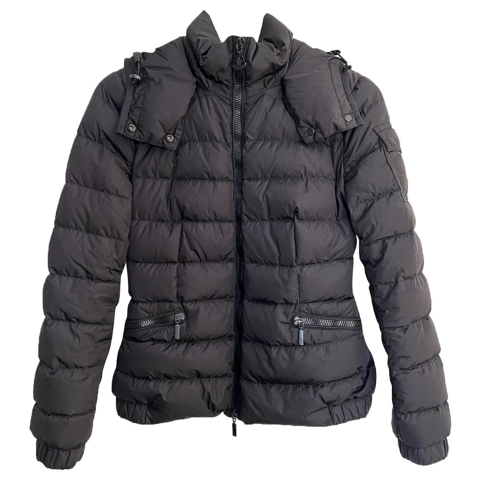 Moncler Black down jacket Synthetic ref 