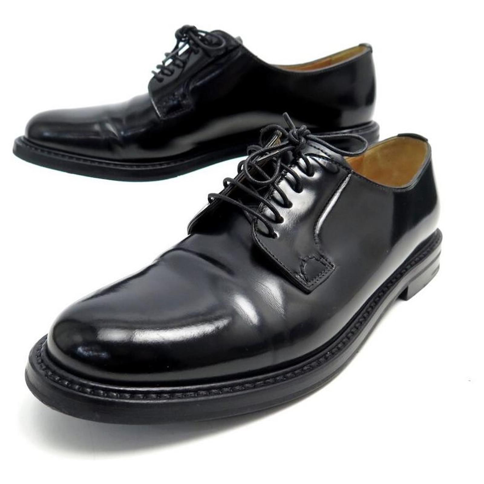 靴 church's shannon 37 black Shannon' Black Leather Derby UK 8 F - Abbot's Shoes