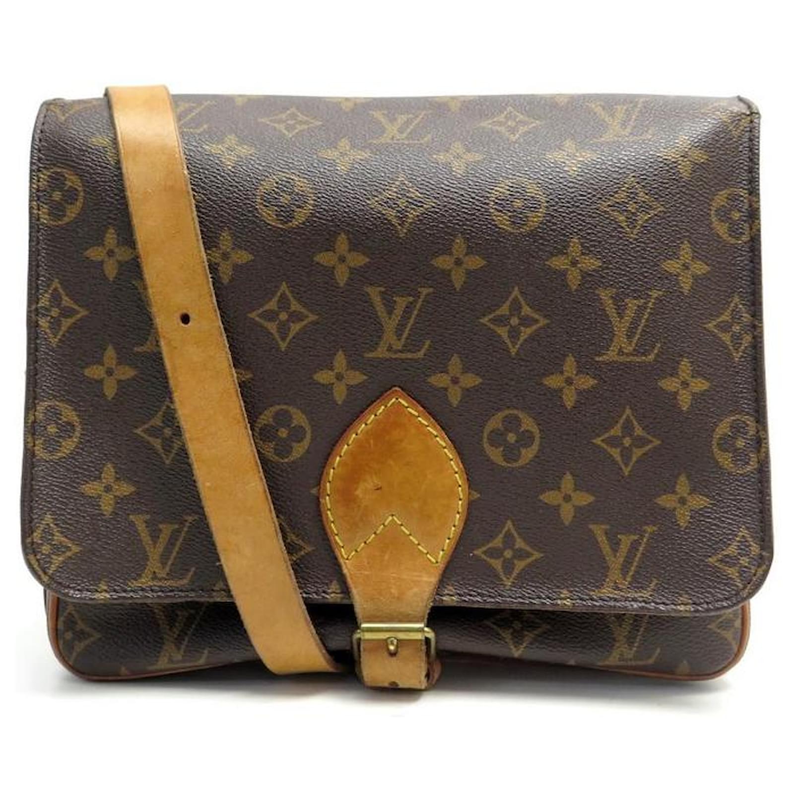 Louis Vuitton Vintage Monogram Canvas Cartouchiere GM Shoulder Bag