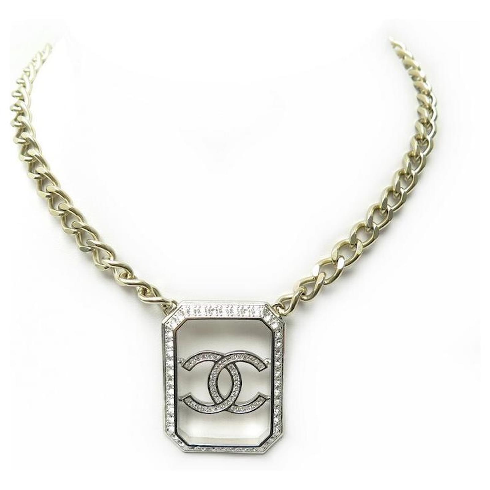 Chanel Logo Diamond Pendant