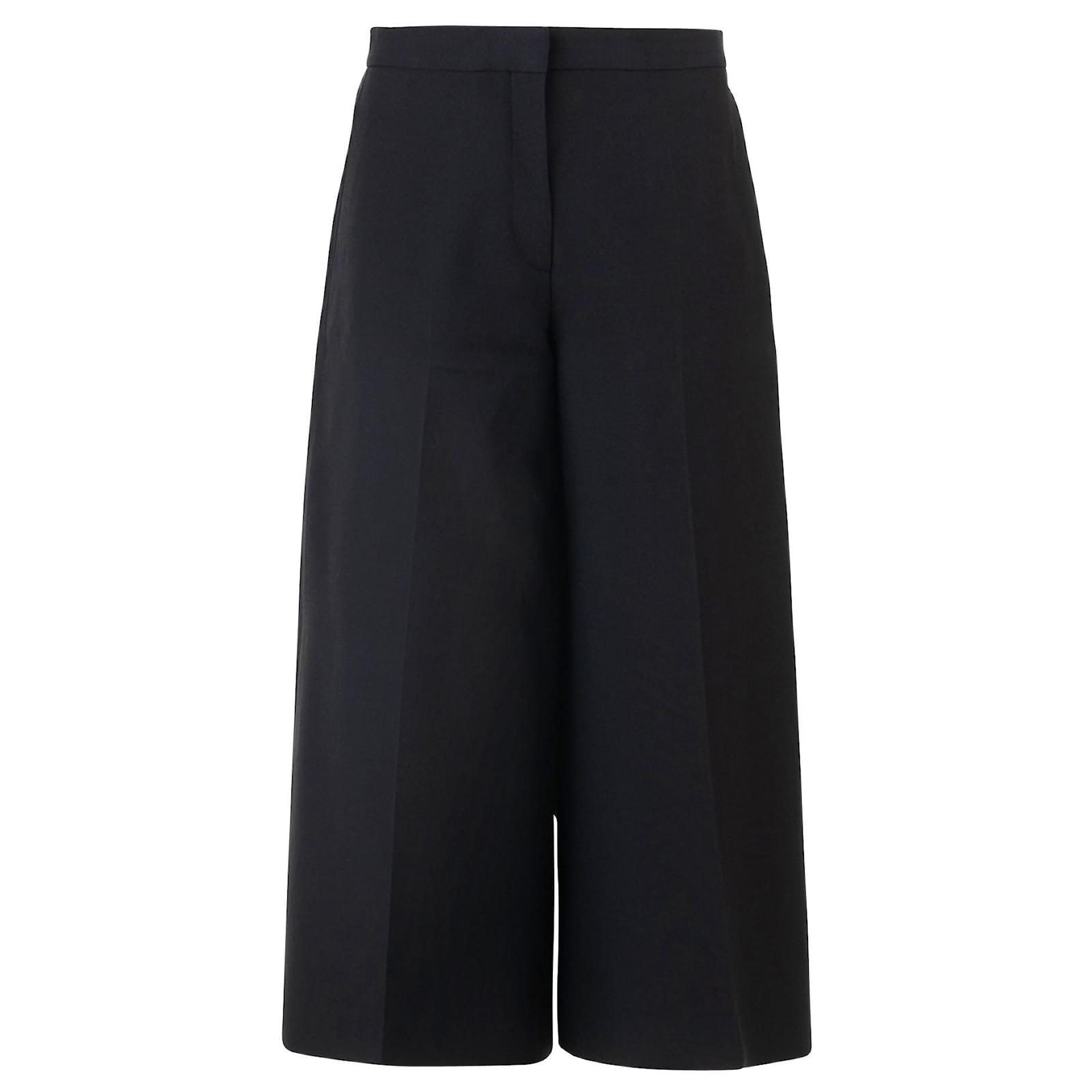 Hermès Culotte a gambe larghe Nero Lana ref.383527 - Joli Closet