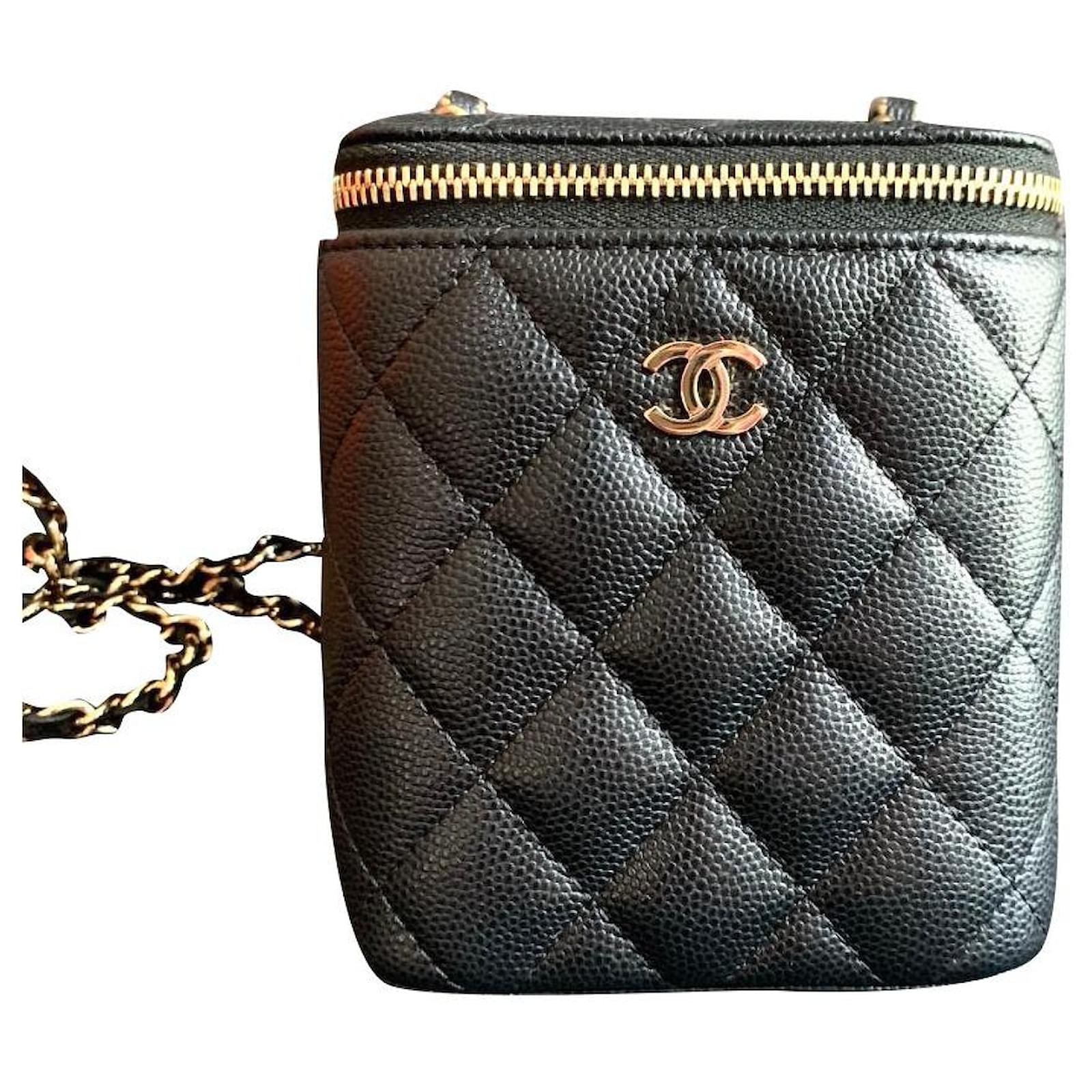 chanel black caviar vanity