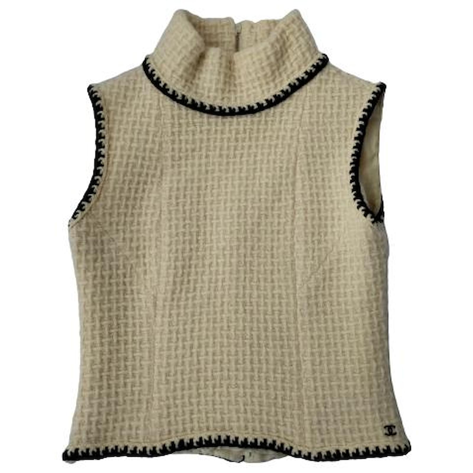 chanel vest top