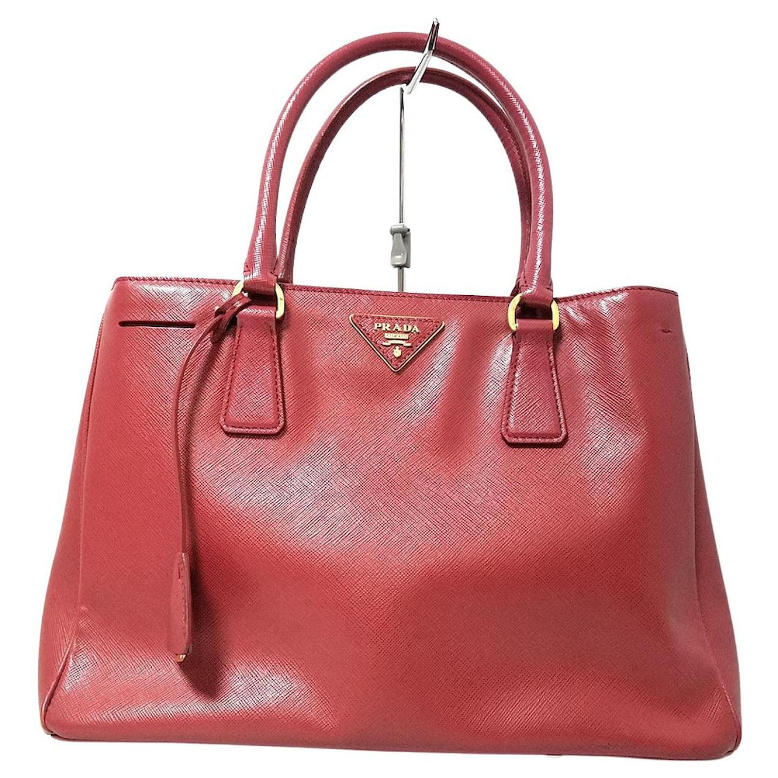 Bolso de mano de prada Roja Cuero  - Joli Closet