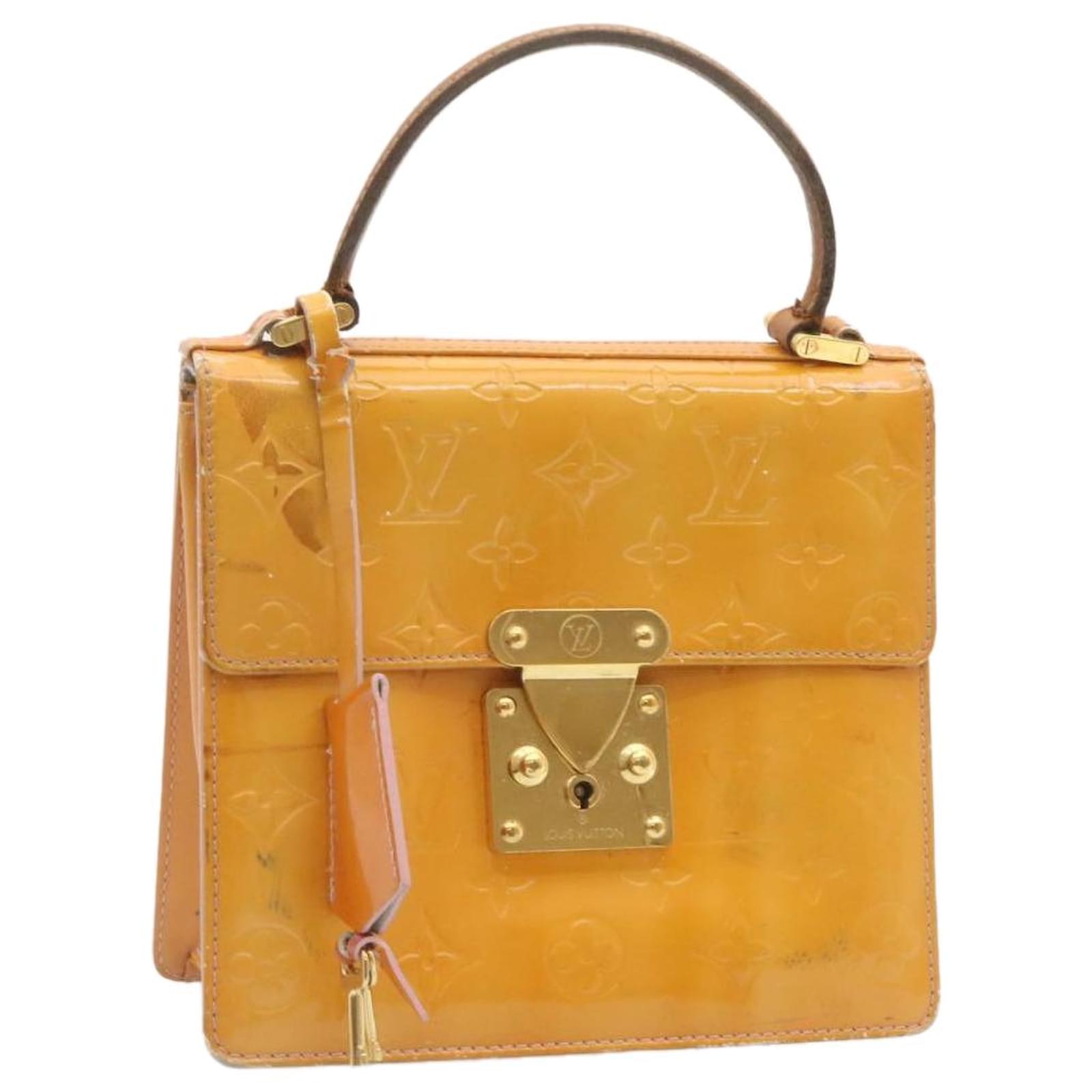 LOUIS VUITTON Vernis Spring Street Hand Bag Marshmallow Pink M91033 auth  25332 Patent leather ref.384567 - Joli Closet