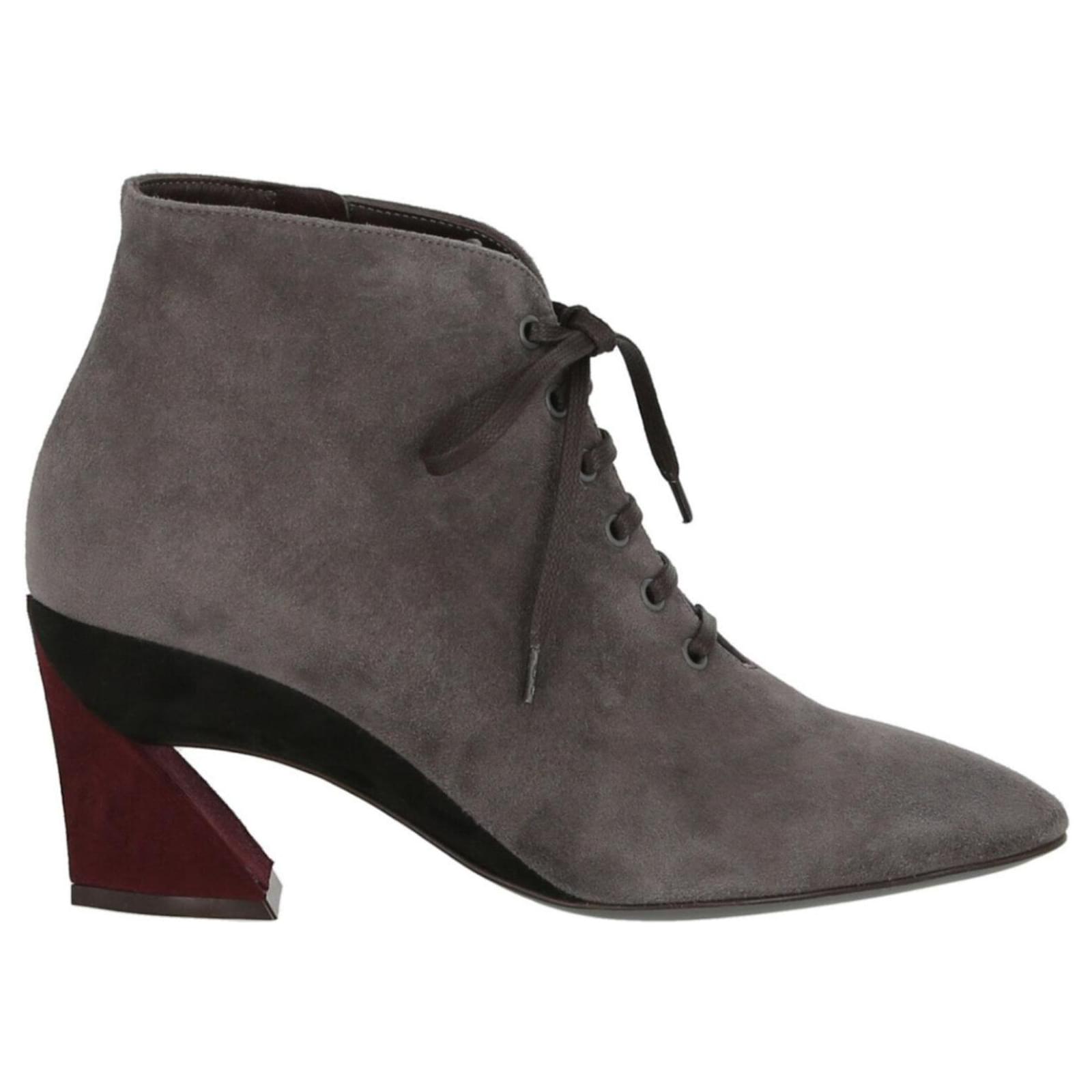 salvatore ferragamo suede ankle boots