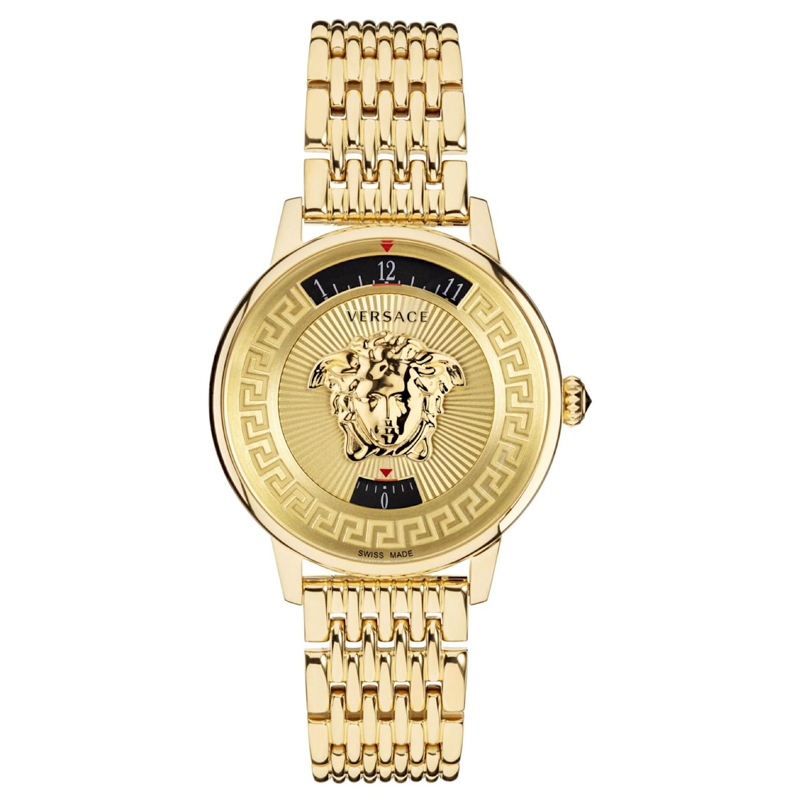 versace golden watch