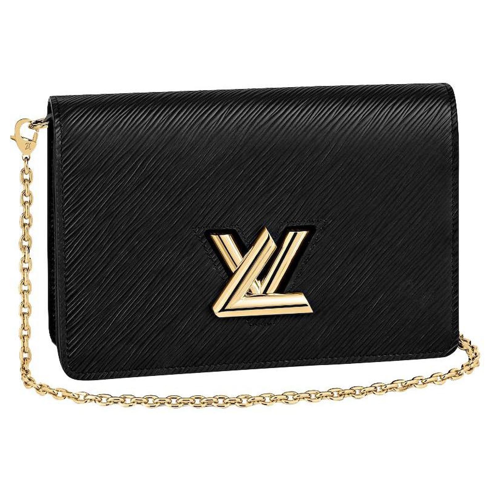 Louis Vuitton LV Twist beltbag wallet on chain Black Leather ref.385970 -  Joli Closet