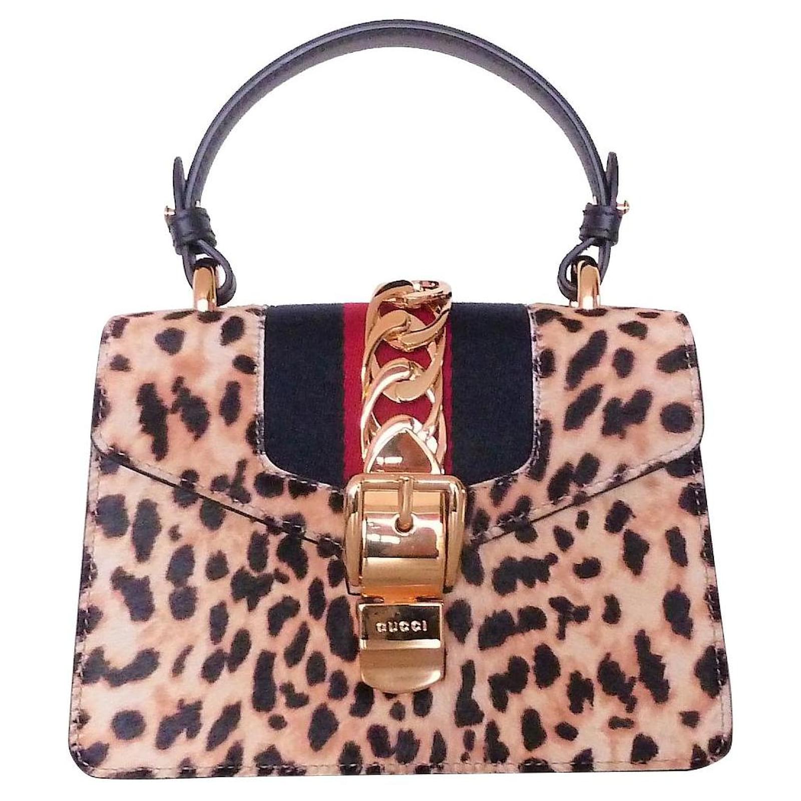 GUCCI Sylvie Leopard Tasche